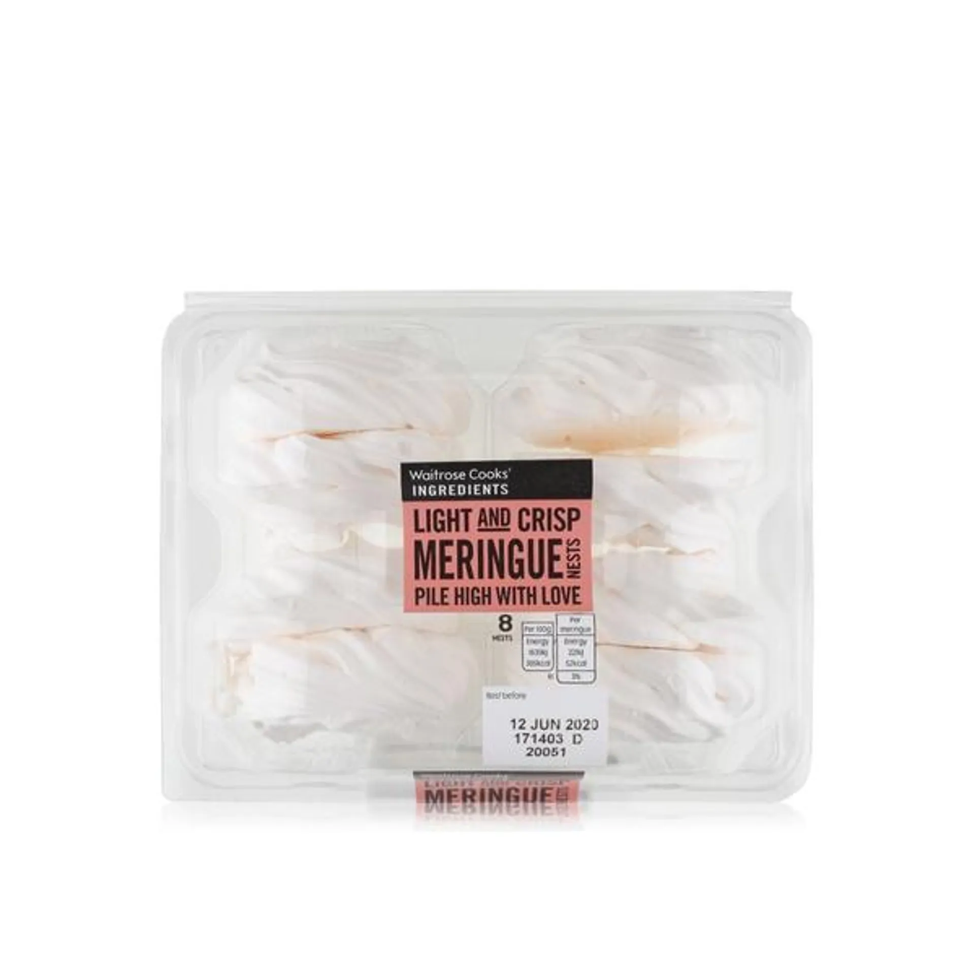 Waitrose Cooks' Ingredients meringue nests x8 140g