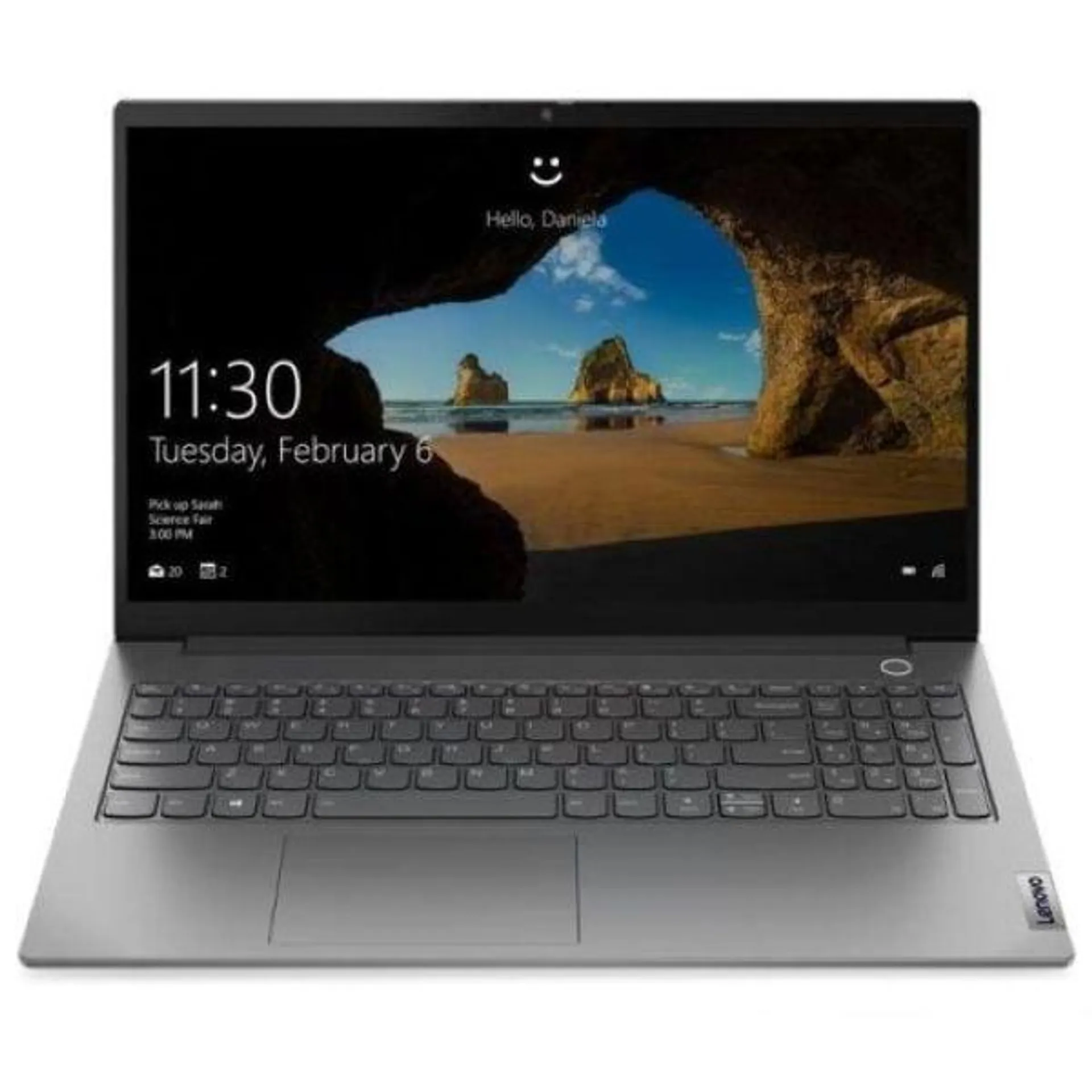 Lenovo ThinkBook 15 (2020) Laptop – 11th Gen / Intel Core i5-1135G7 / 15.6inch FHD / 256GB SSD / 8GB RAM / Shared Intel Iris Xe Graphics / Windows 10 Pro / English & Arabic Keyboard / Mineral Grey / Middle East Version – [20VE001HAD]