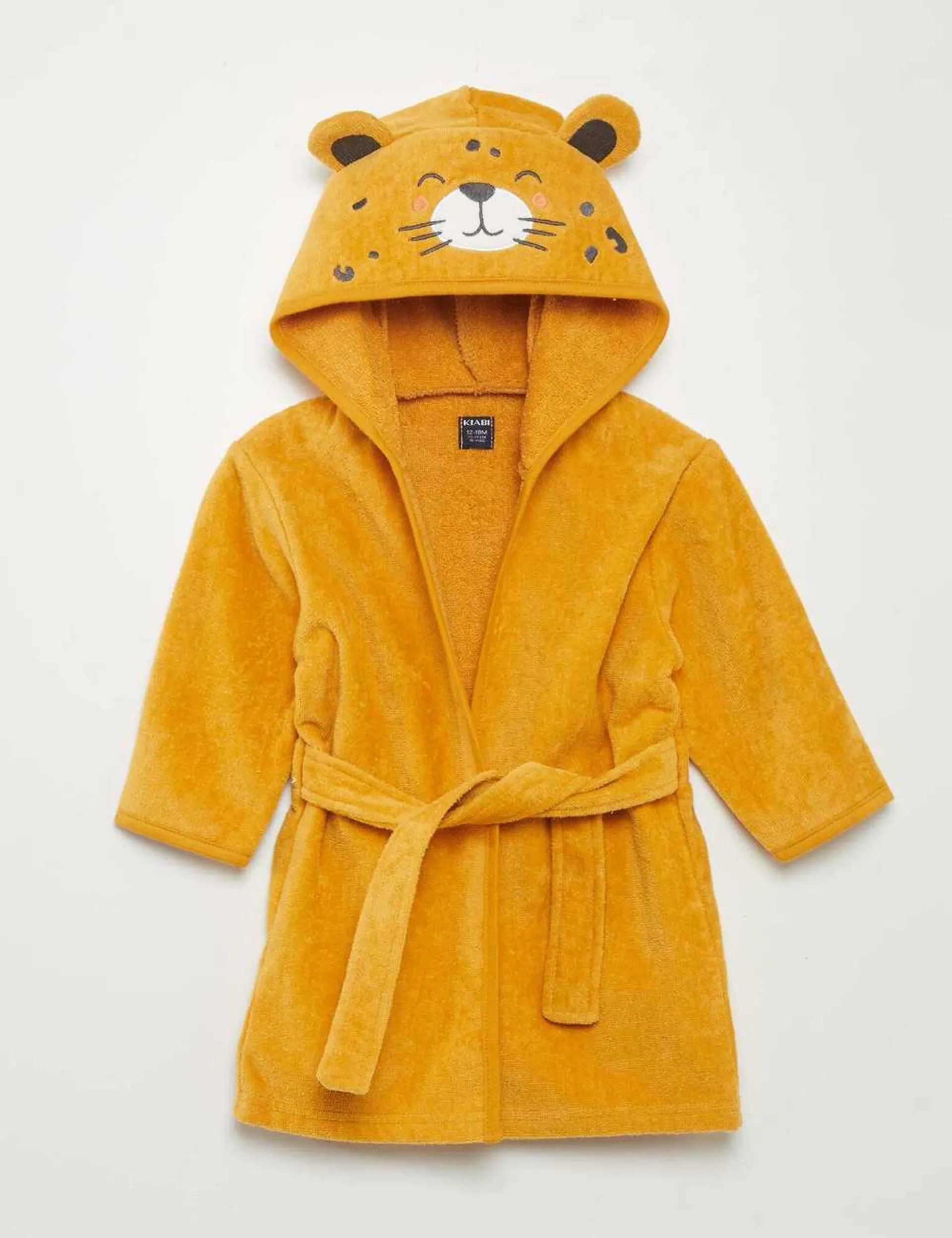 Tiger towelling dressing gown