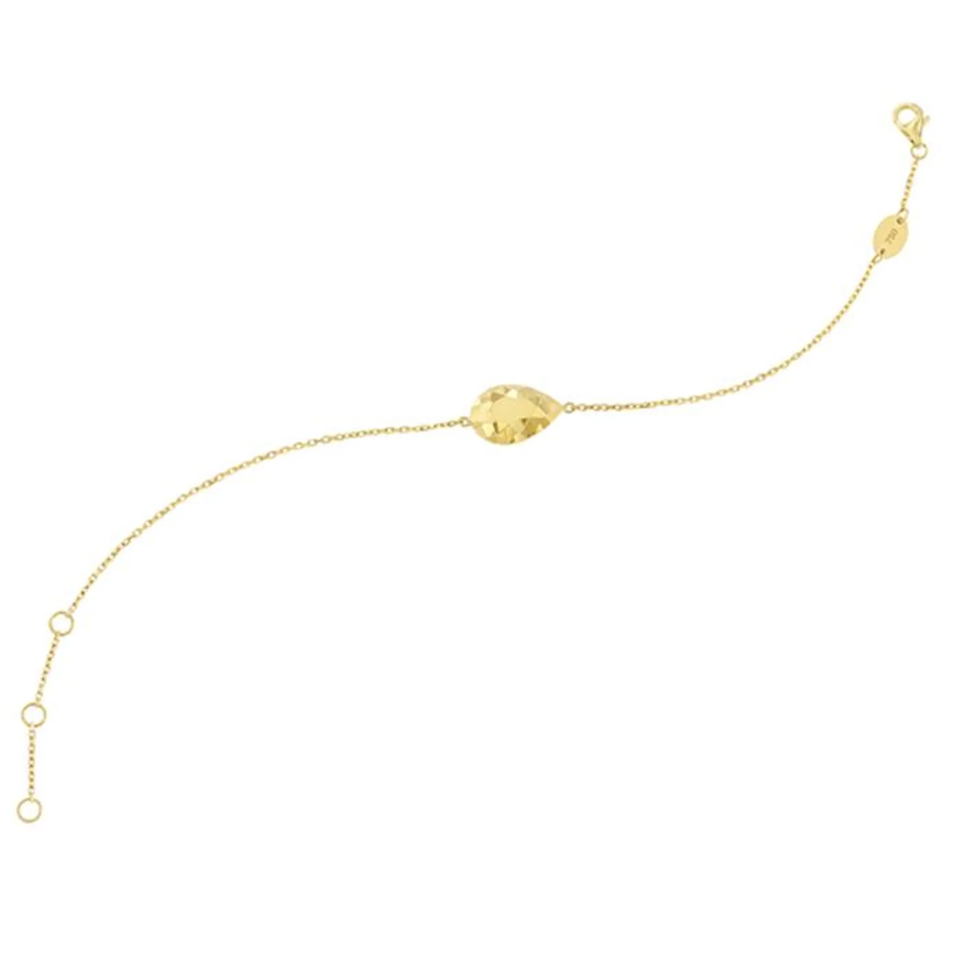 Moda Diamante 18k Yellow Gold Bracelet