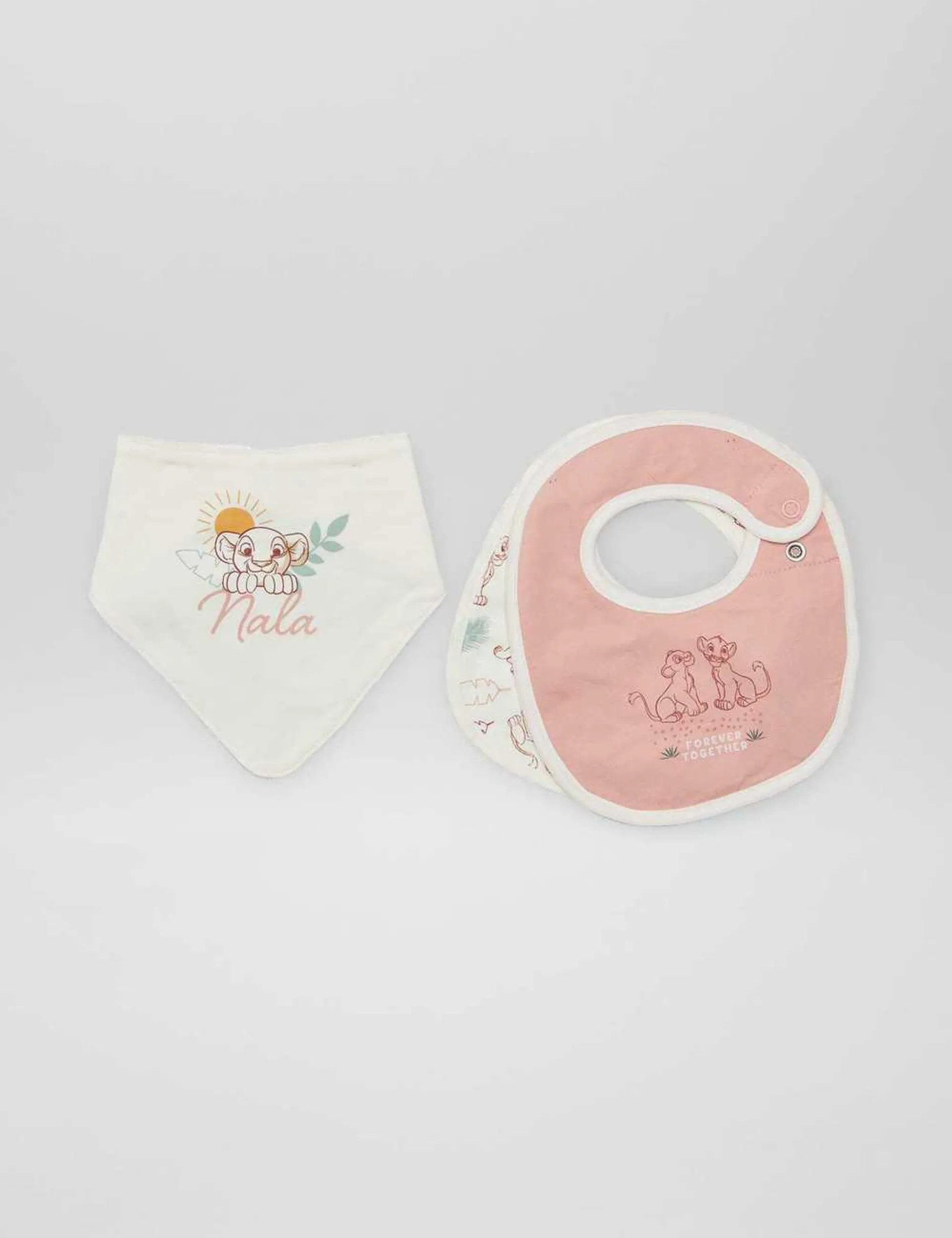 Pack of 3 Nala & Simba bibs