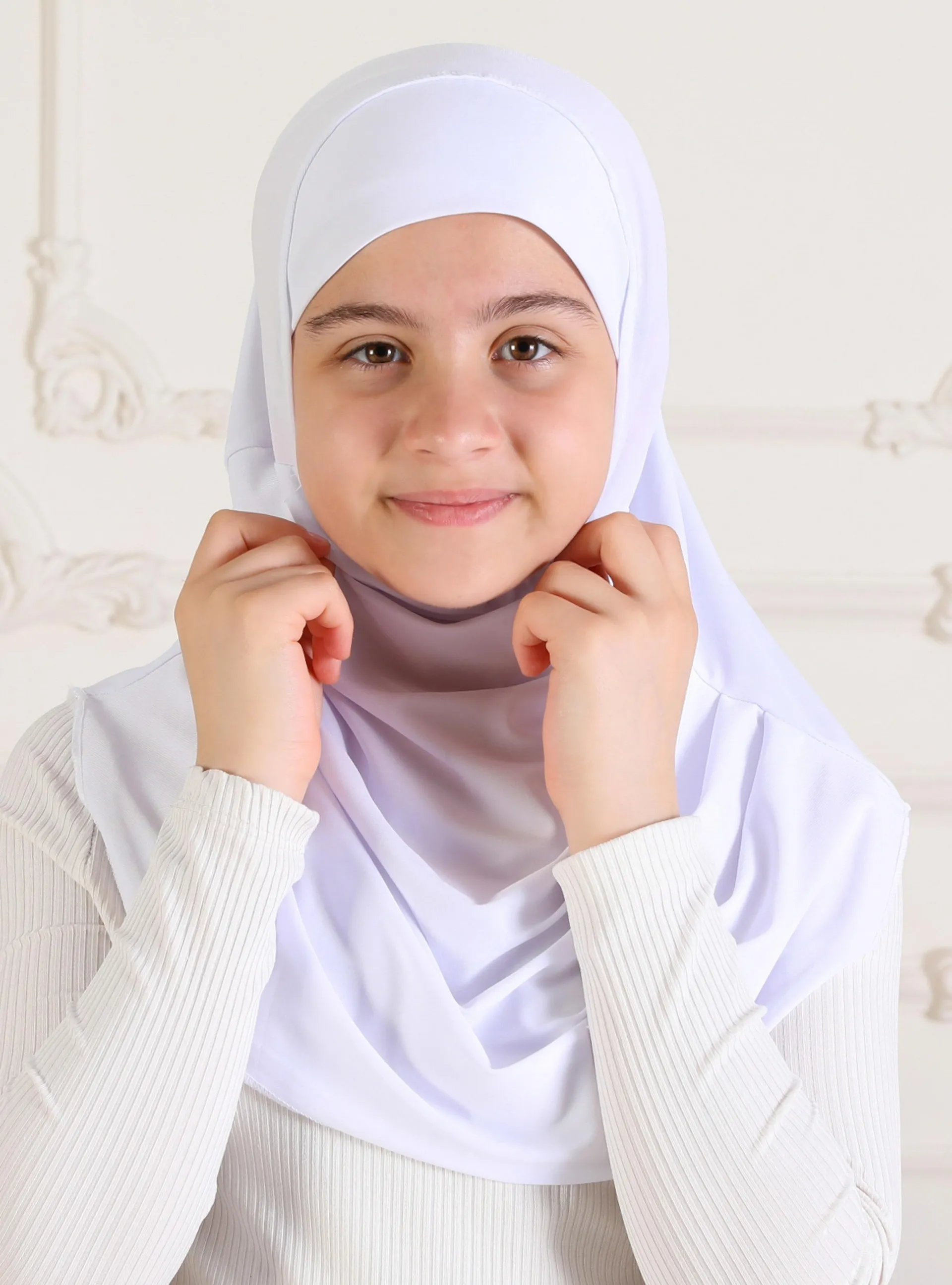 White - Instant Scarf