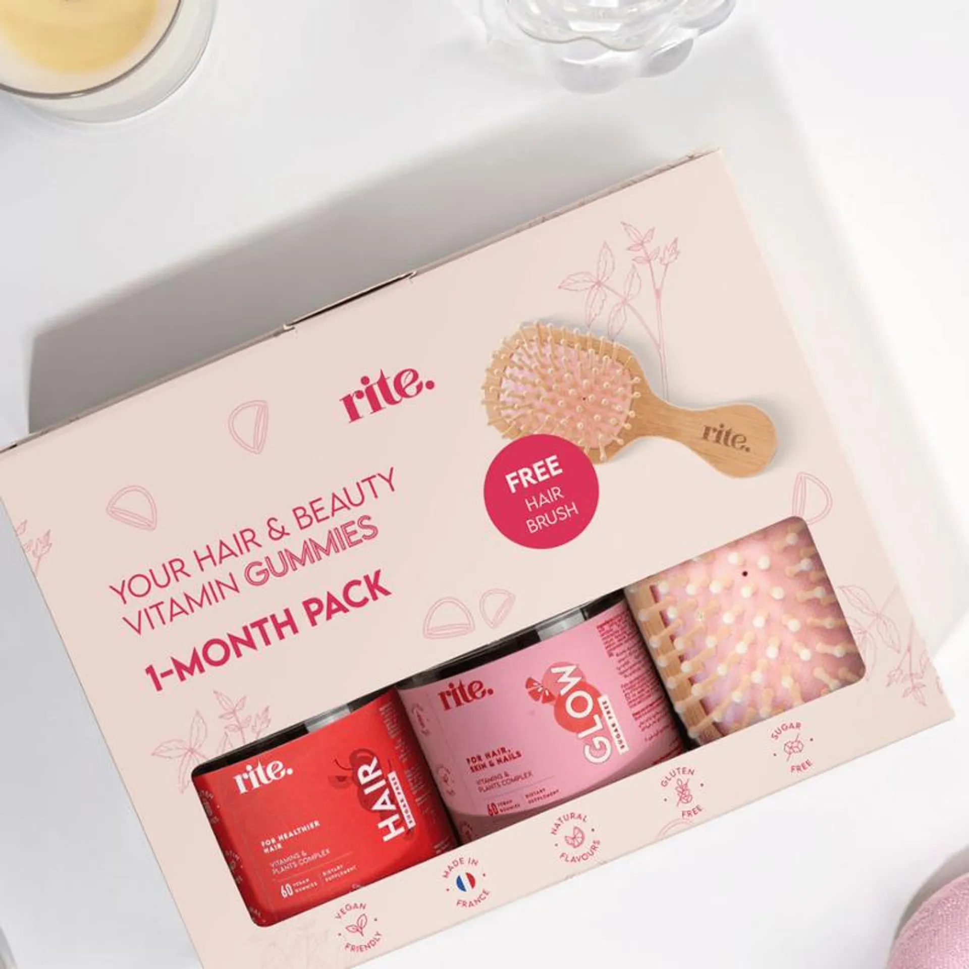 Gift set Hair+Glow sugar free gummies