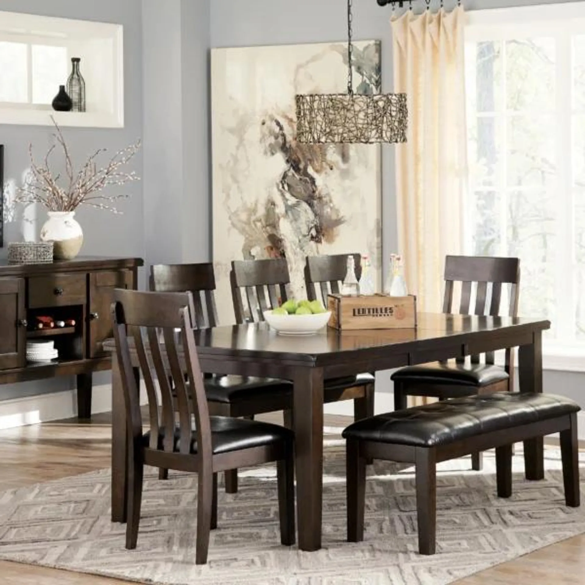 Haddigan 7 Pcs. Extendable Dining Set