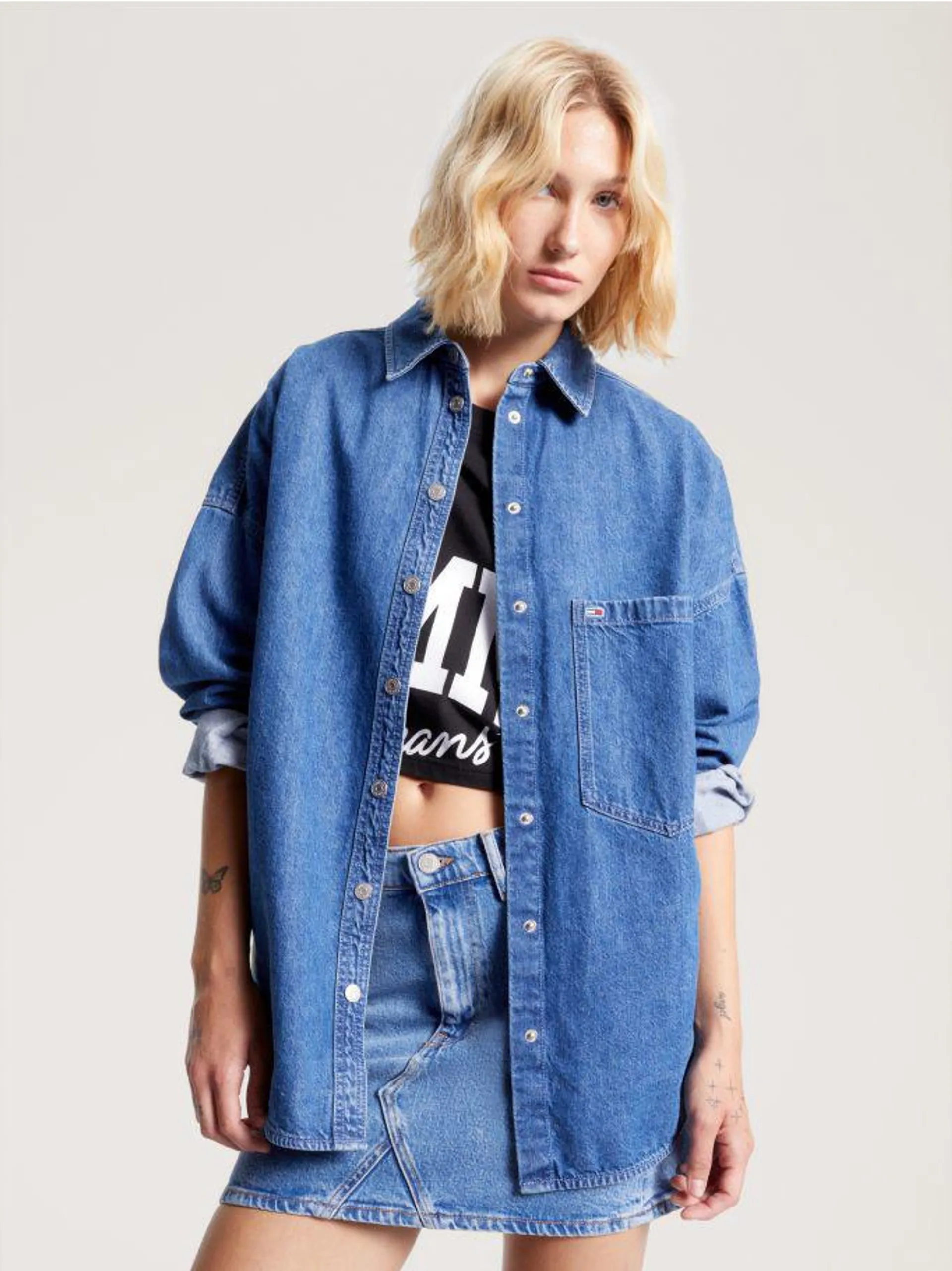 Oversized Denim Overshirt
