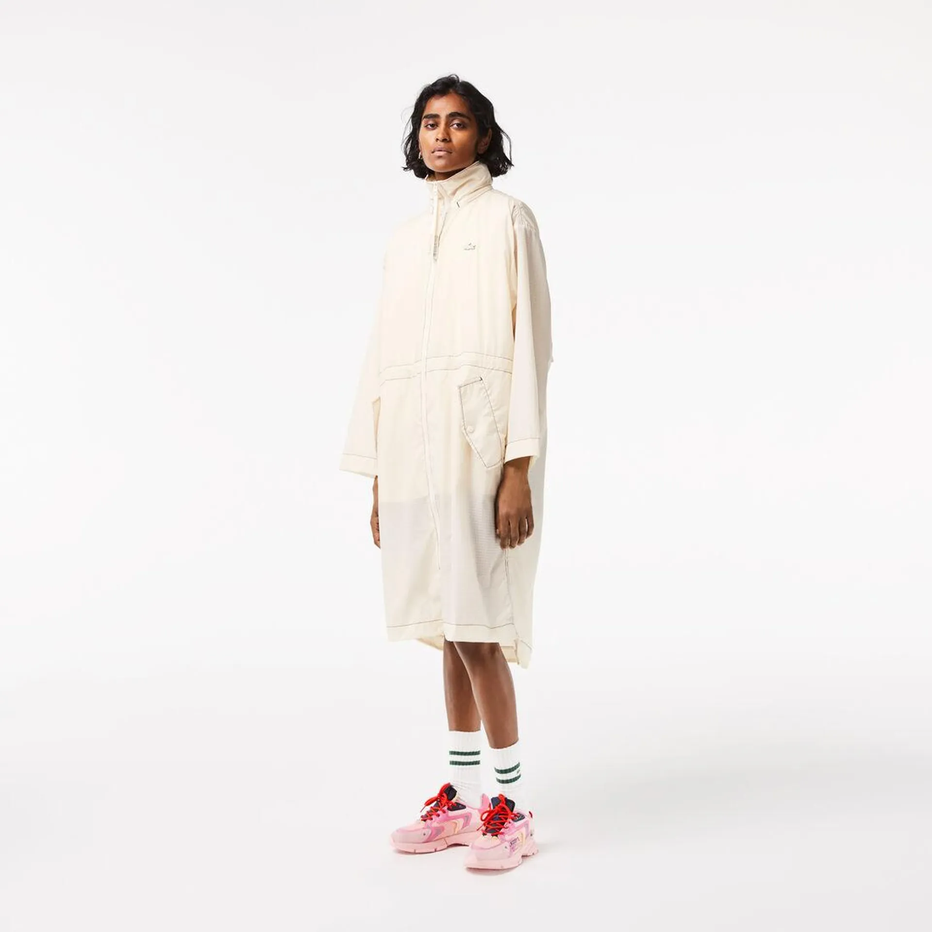 Women’s Lacoste 2 In 1 Water-repellant Hooded Parka
