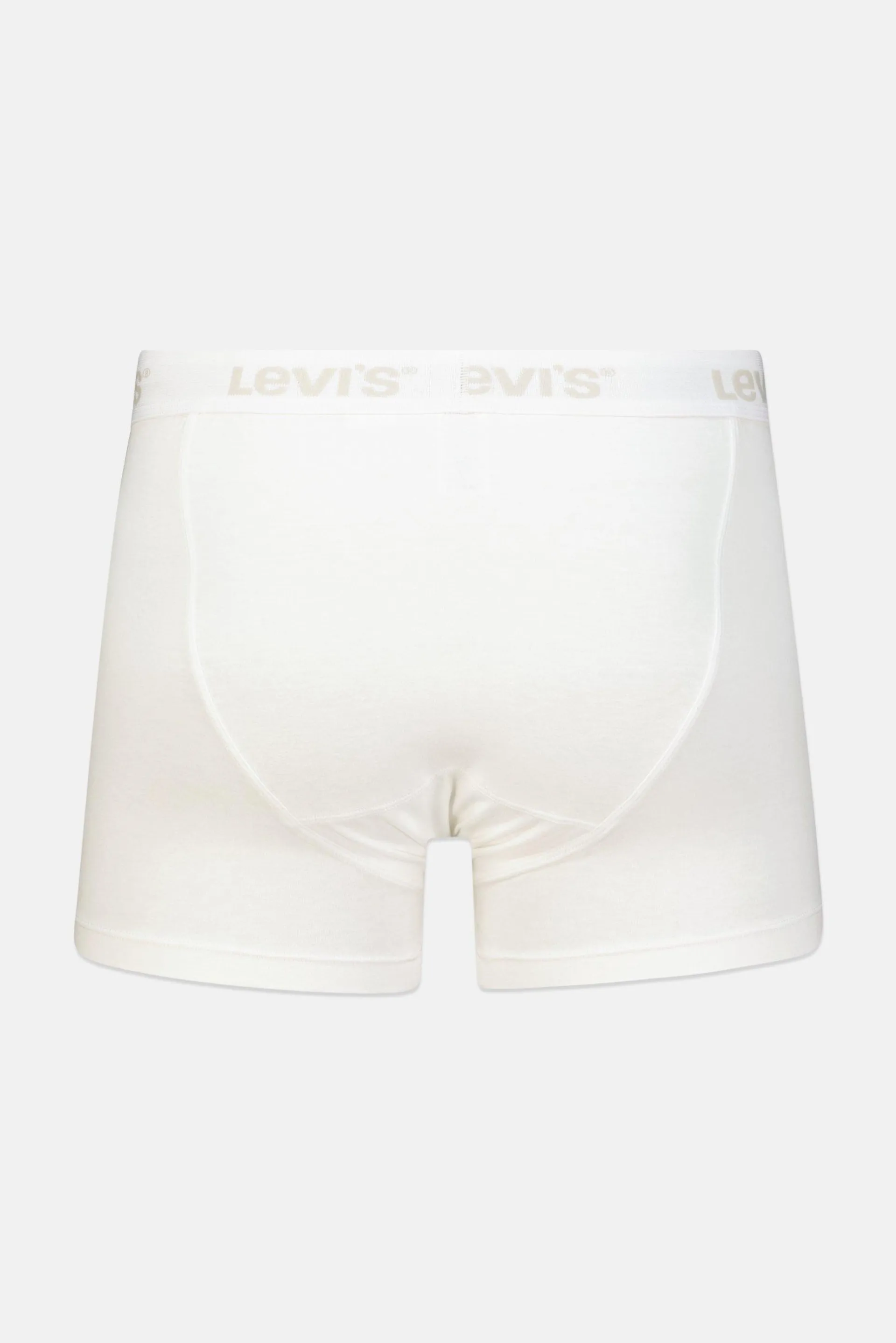 Men Brand Logo Button Fly Boxer, White