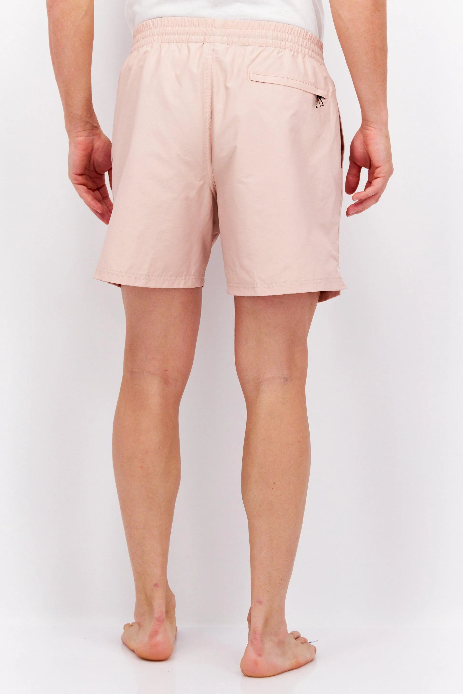 Men Solid Board Short, Pink