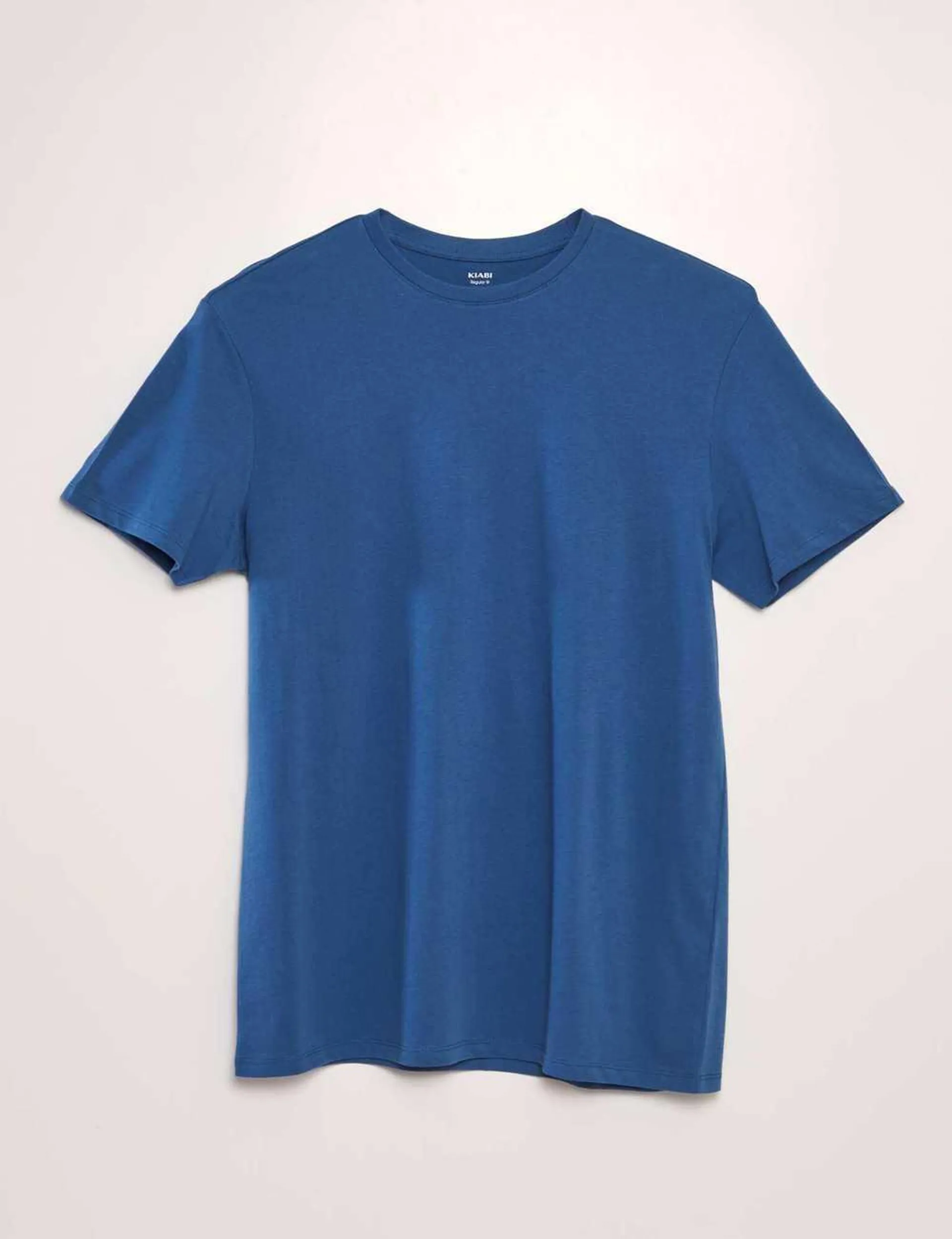 Plain jersey straight T-shirt