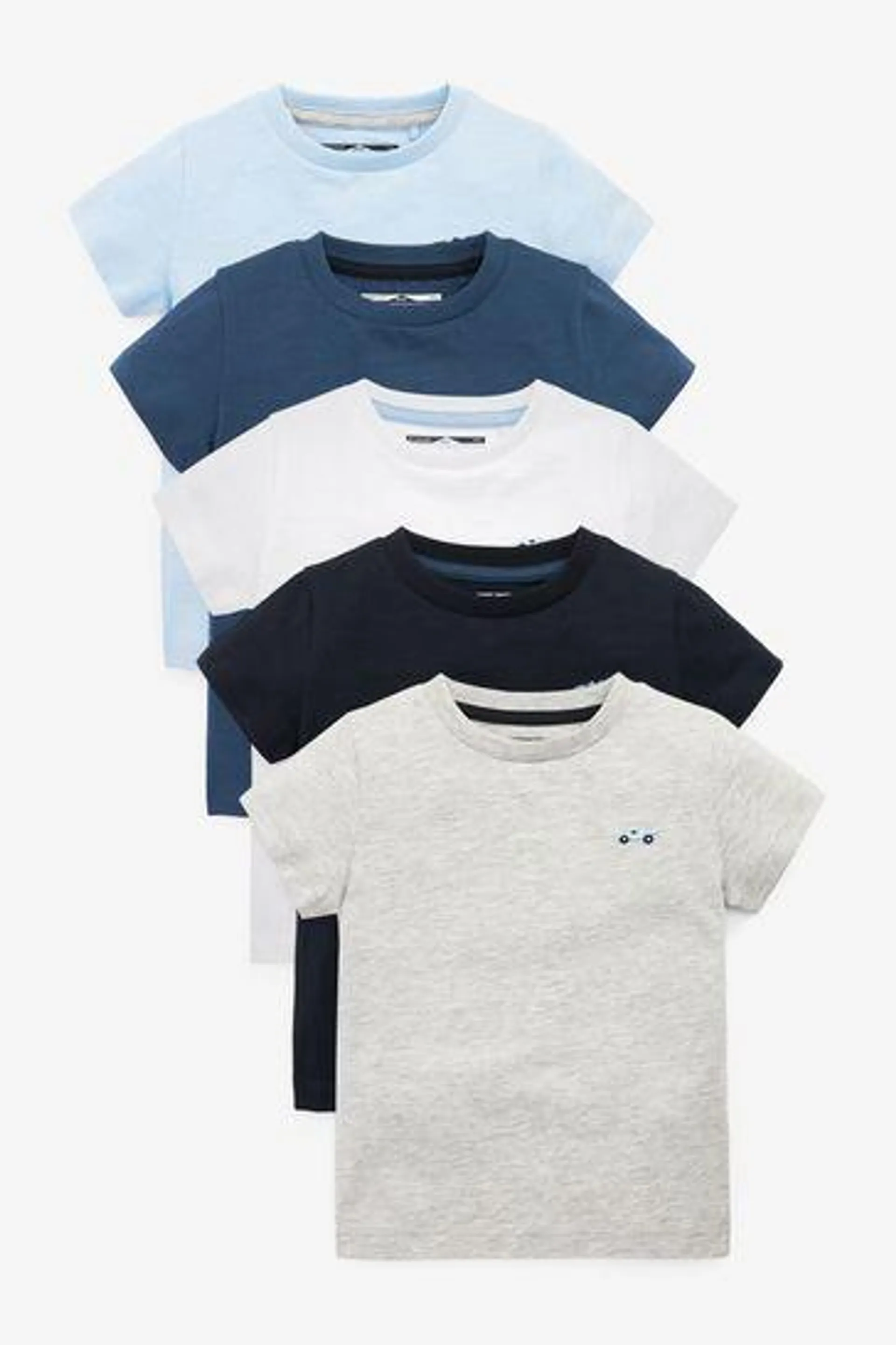 Short Sleeve T-Shirts 5 Pack (3mths-7yrs)