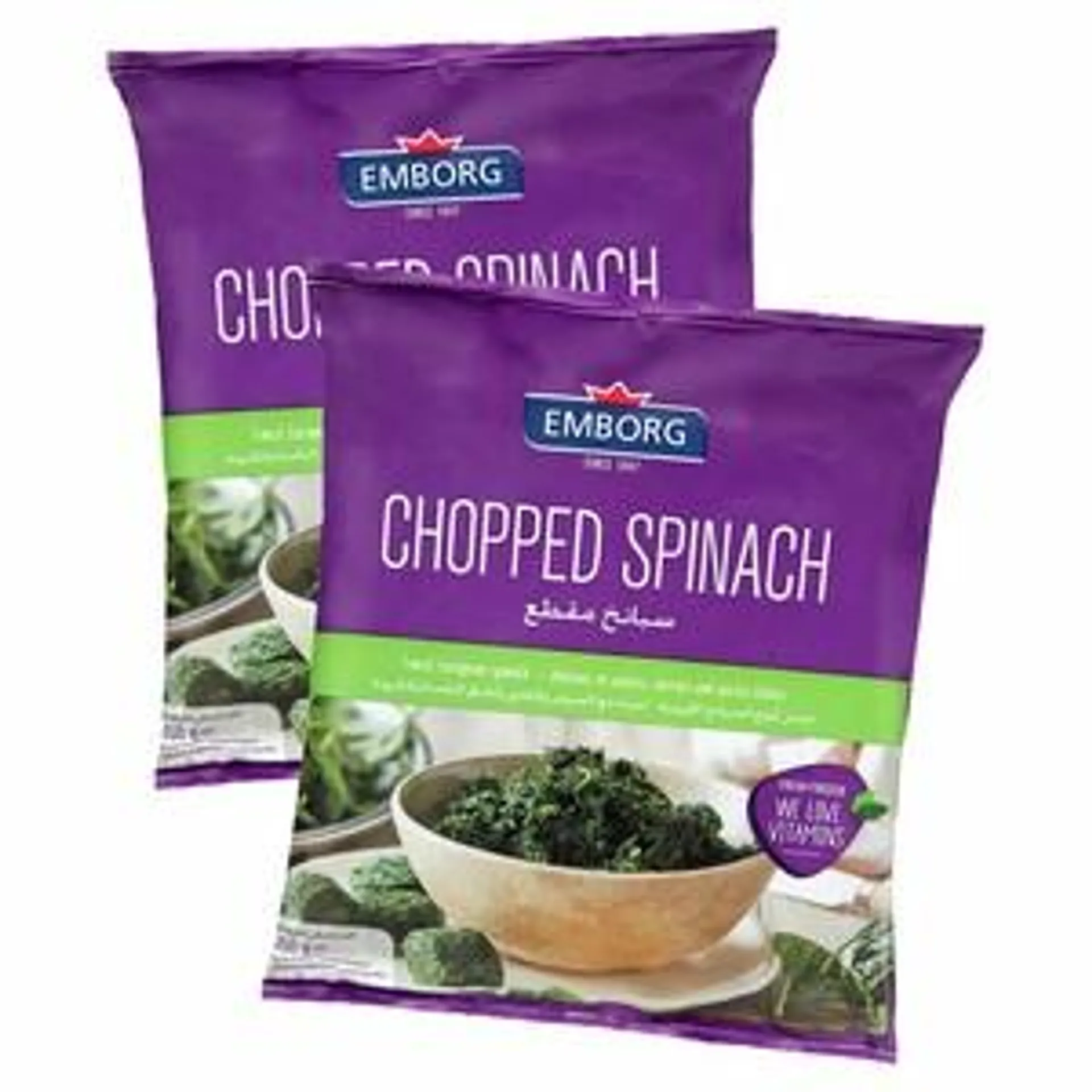 Emborg Whole Leaf Spinach 2 x 450 g