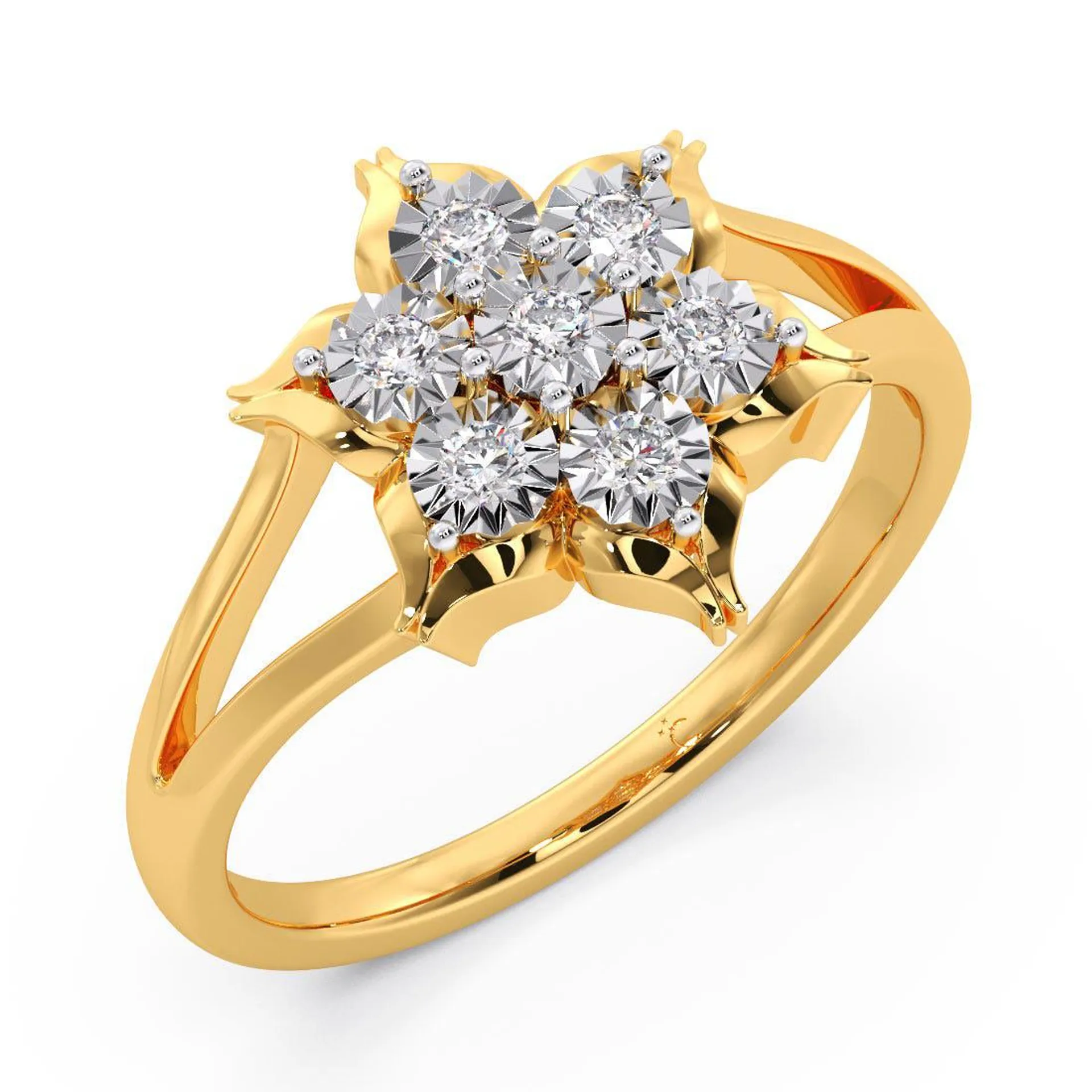 Edelweiss Miracle Plate Diamond Ring