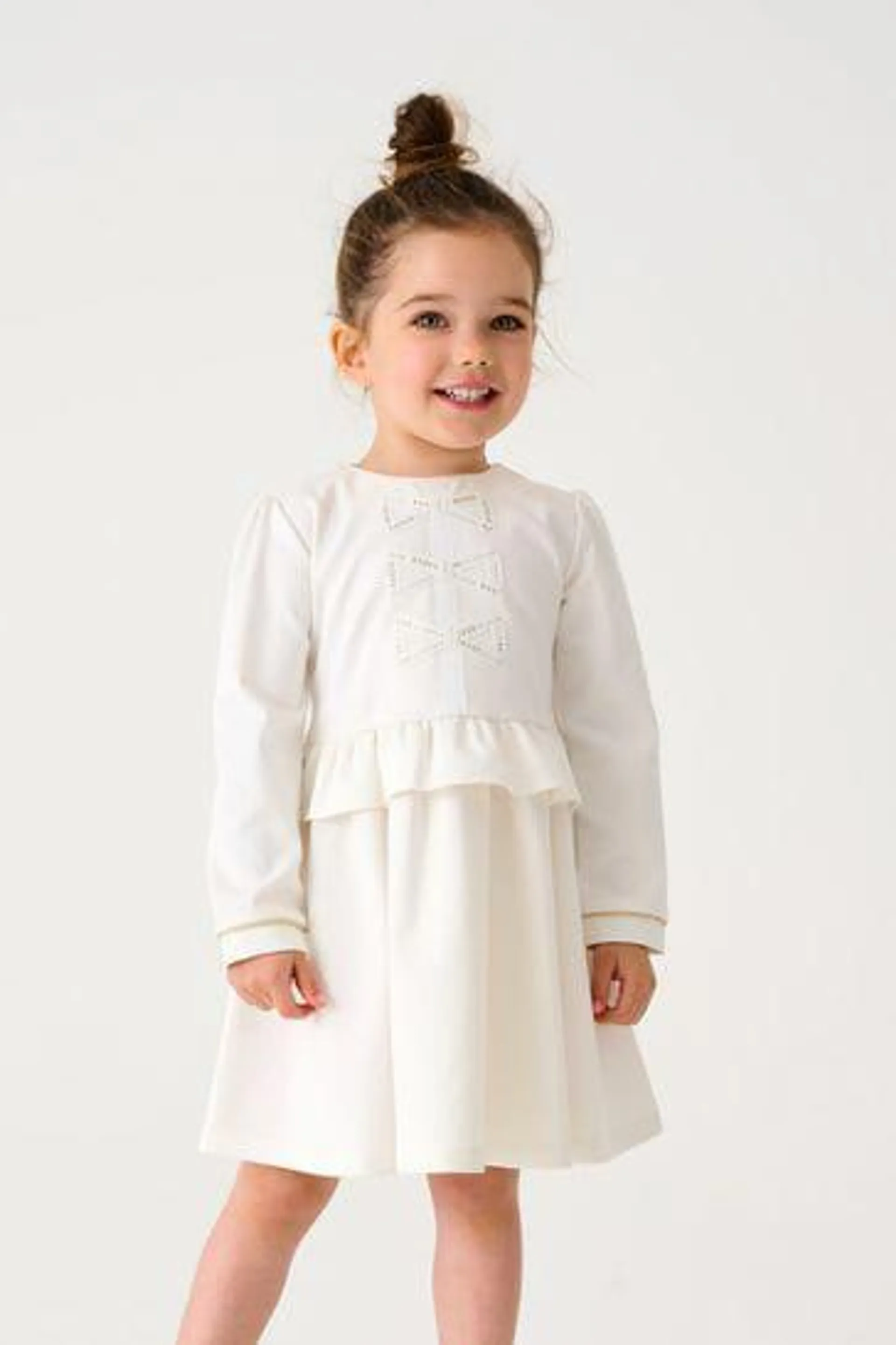Baker by Ted Baker Cream Bow Ponte Dress