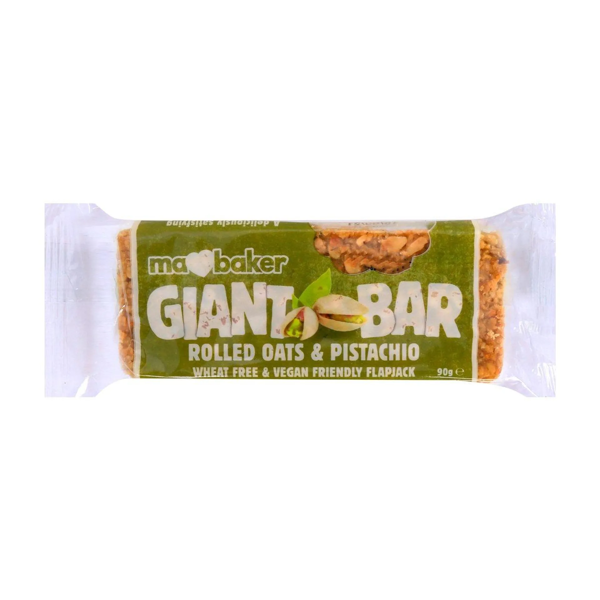 Ma Baker Giant Bar Rolled Oats & Pistachio 90 g