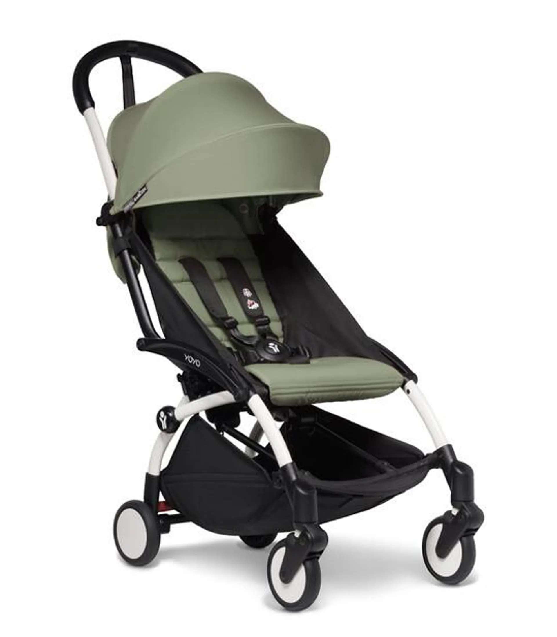 Babyzen YOYO2 Stroller White Frame with Olive 6+ Color Pack