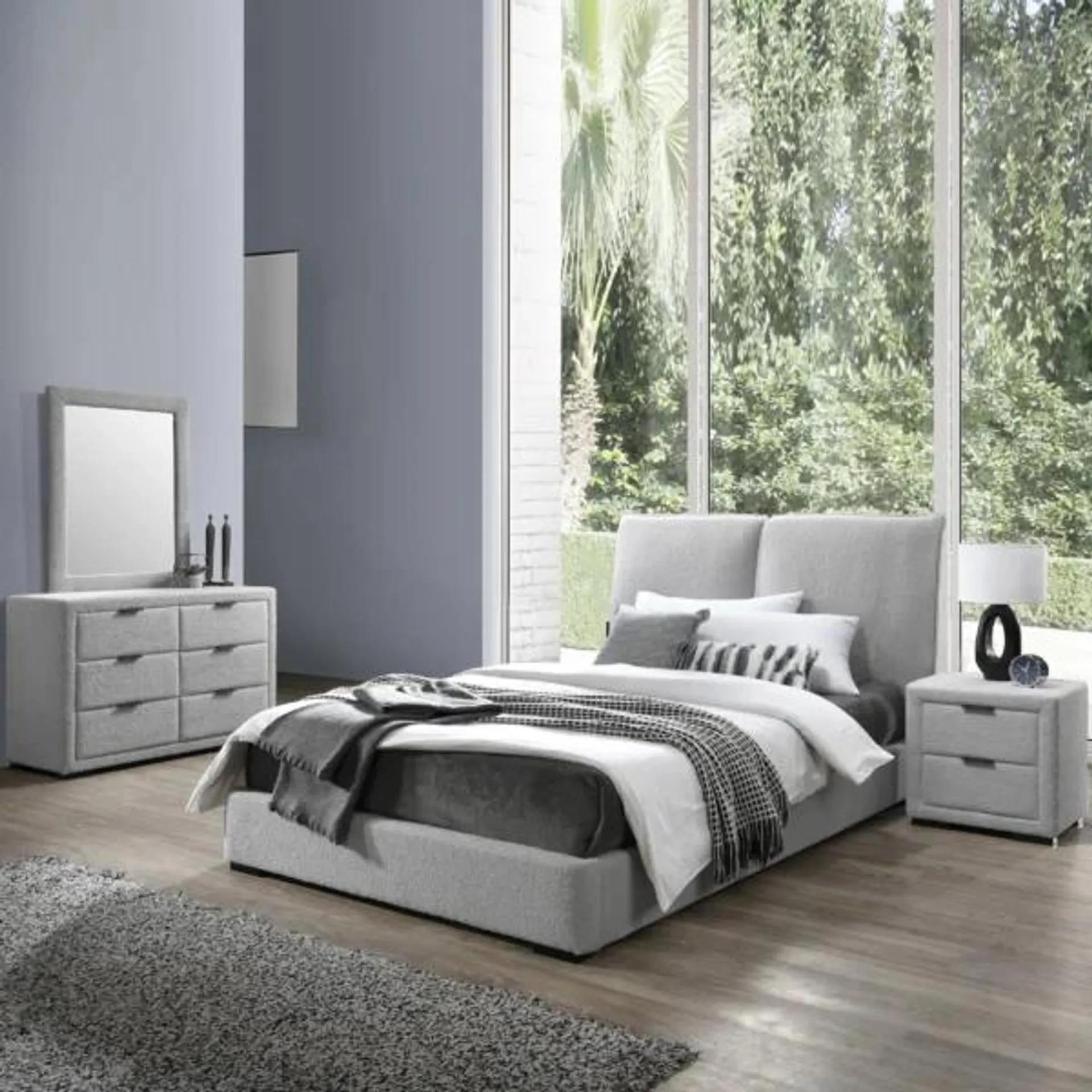 Malta Single Bed – Grey