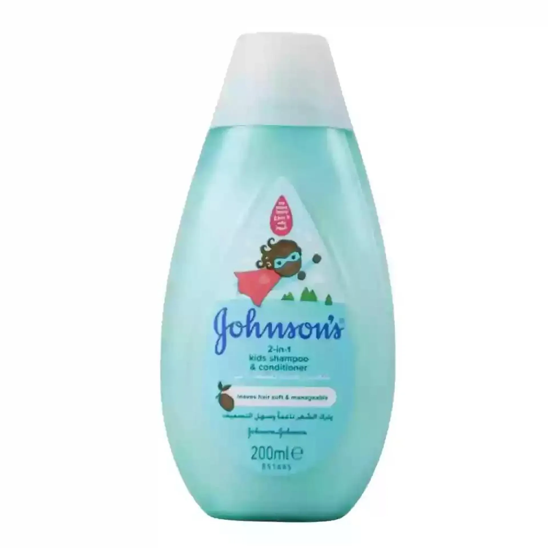 Johnsons No More Tears 2in1 Kids Shampoo And Conditioner For Soft And Manageable Hair- 200ml