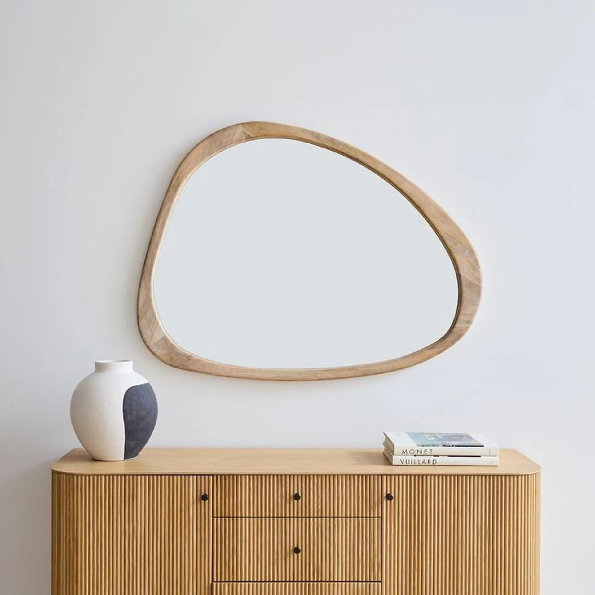 Mid-Century Asymmetrical Wall Mirror