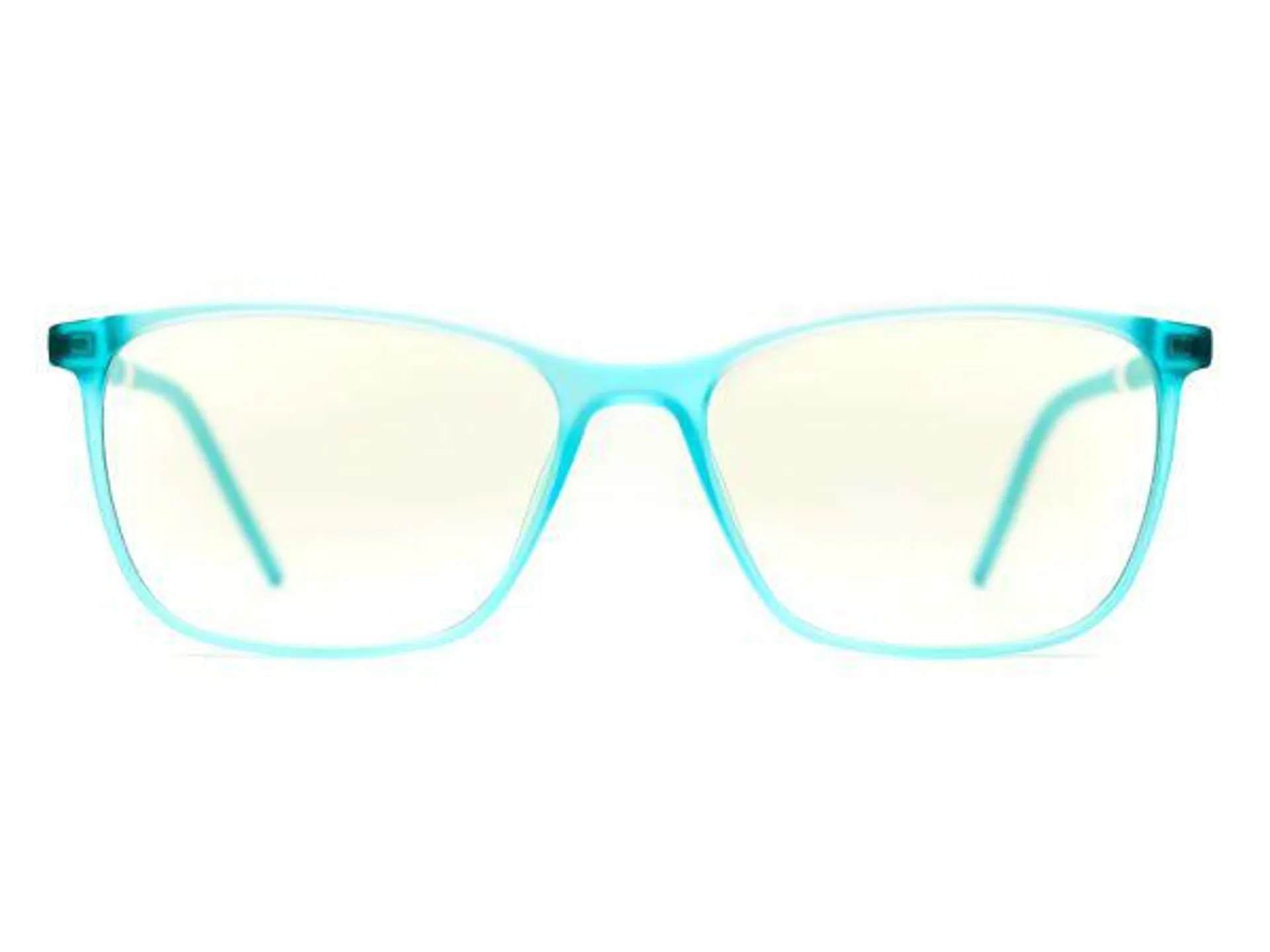 Square Turquoise Computer Glasses