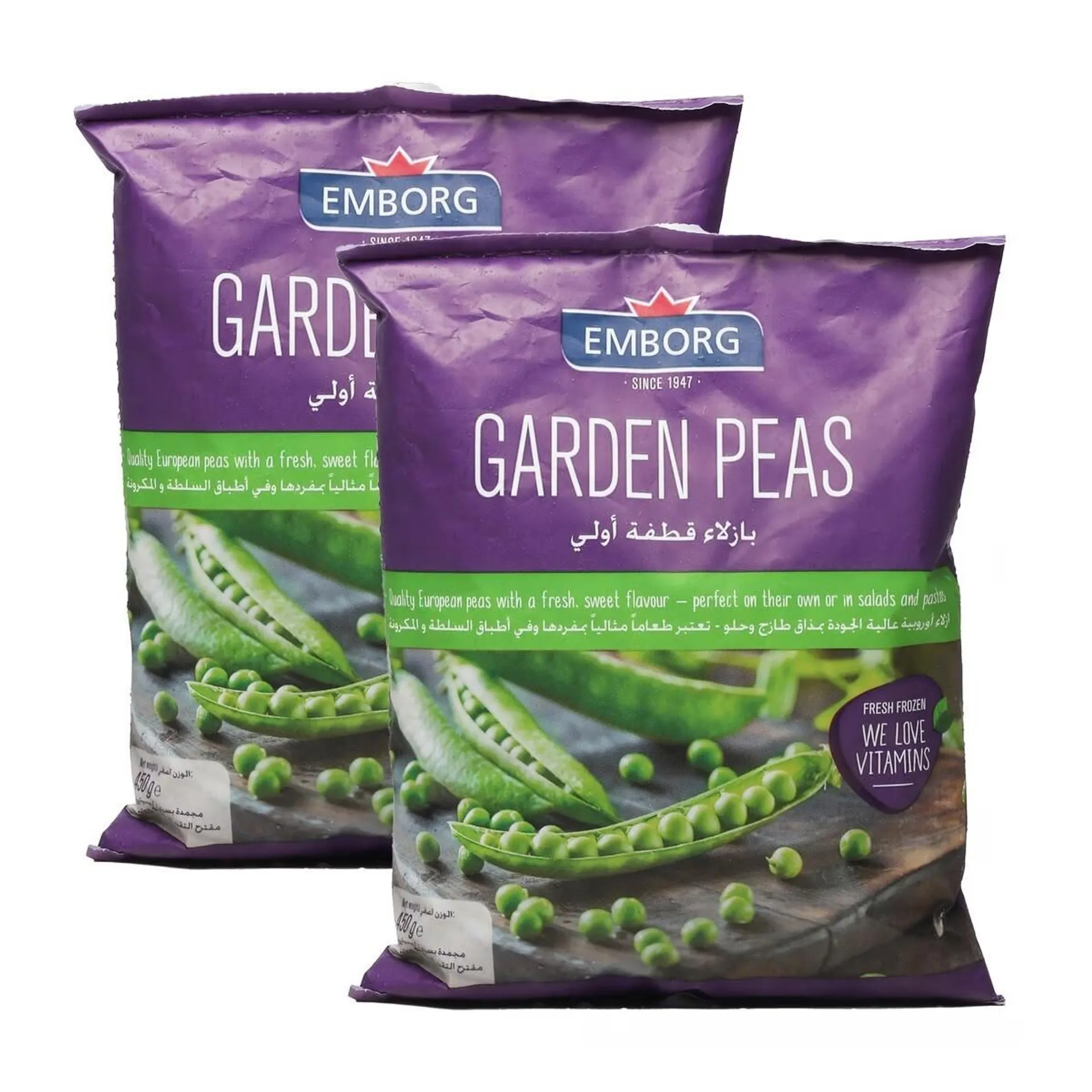 Emborg Garden Peas 2X450 g