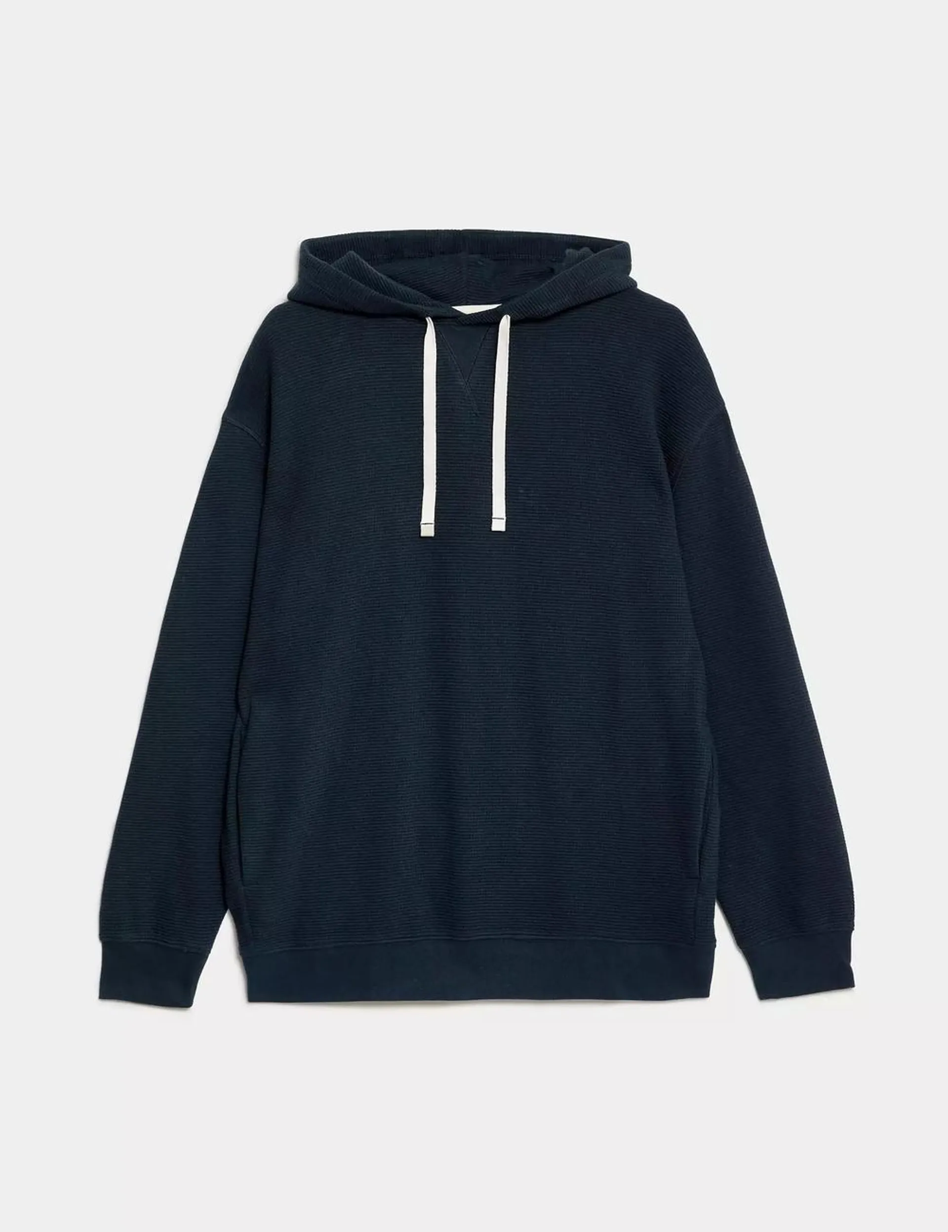 Pure Cotton Textured Oversized Hoodie