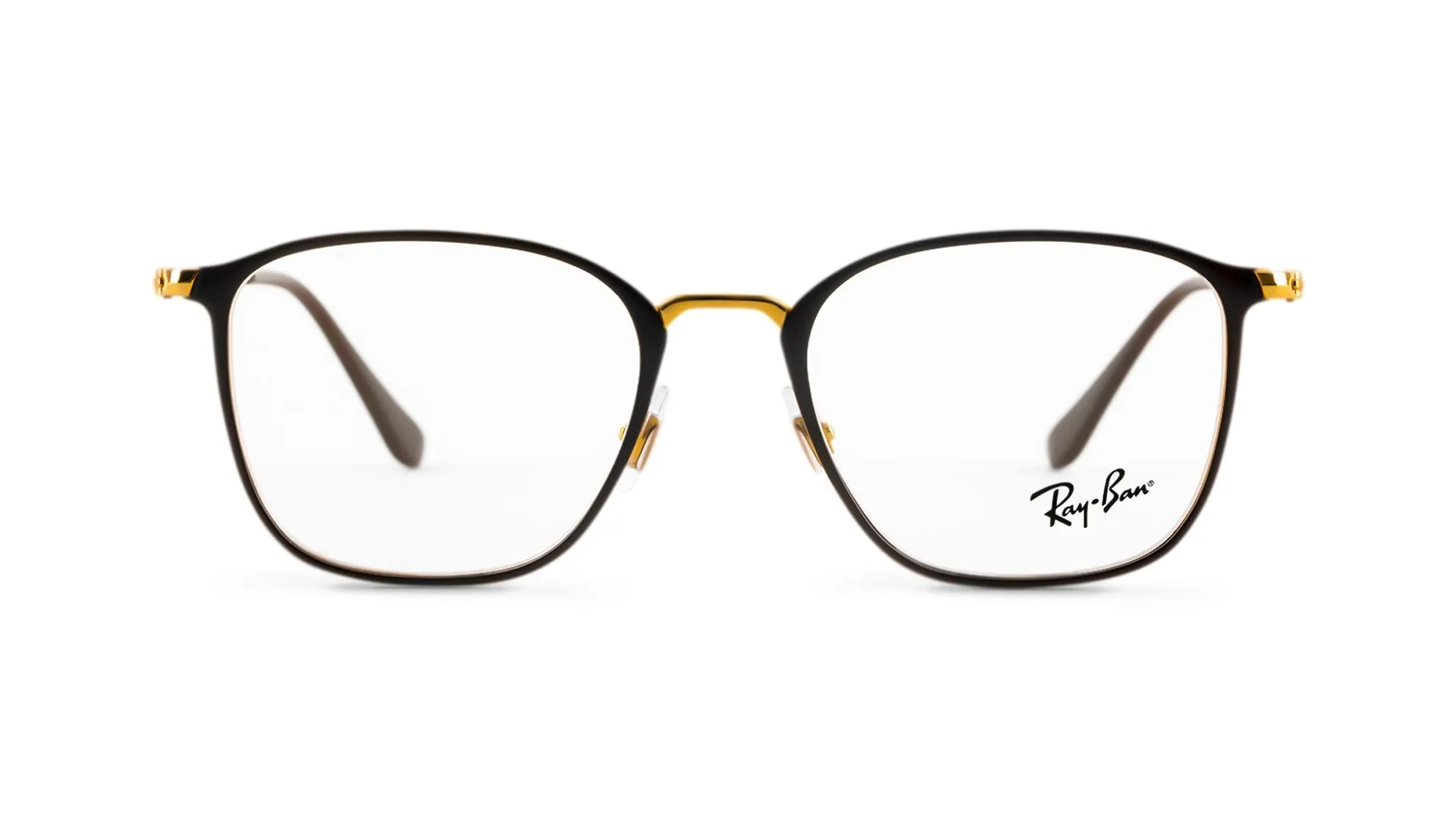 Men Square Brown Eyeglass