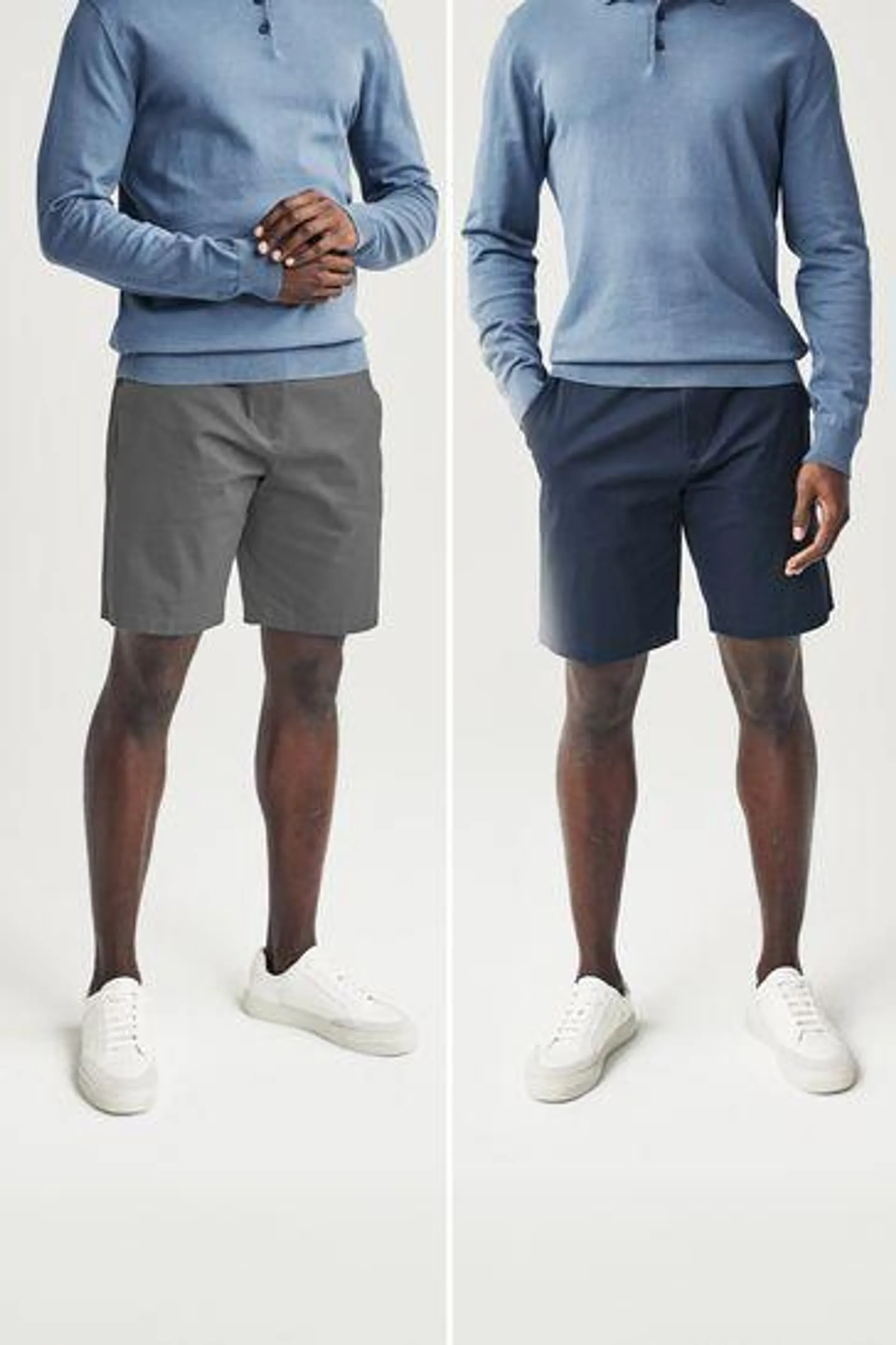 Stretch Chinos Shorts 2 Pack