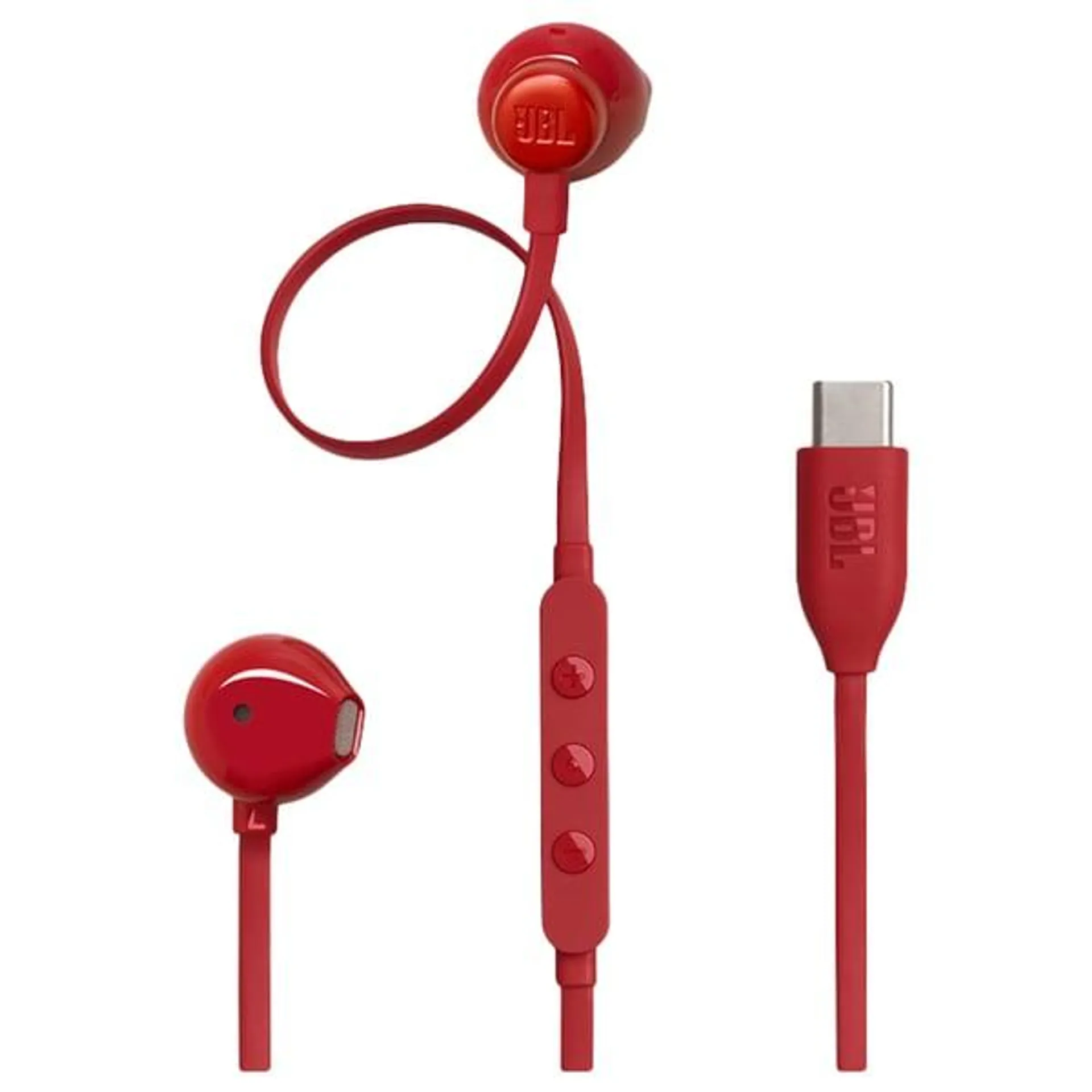 JBL TUNE 305C Wired In Ear Headphones Red