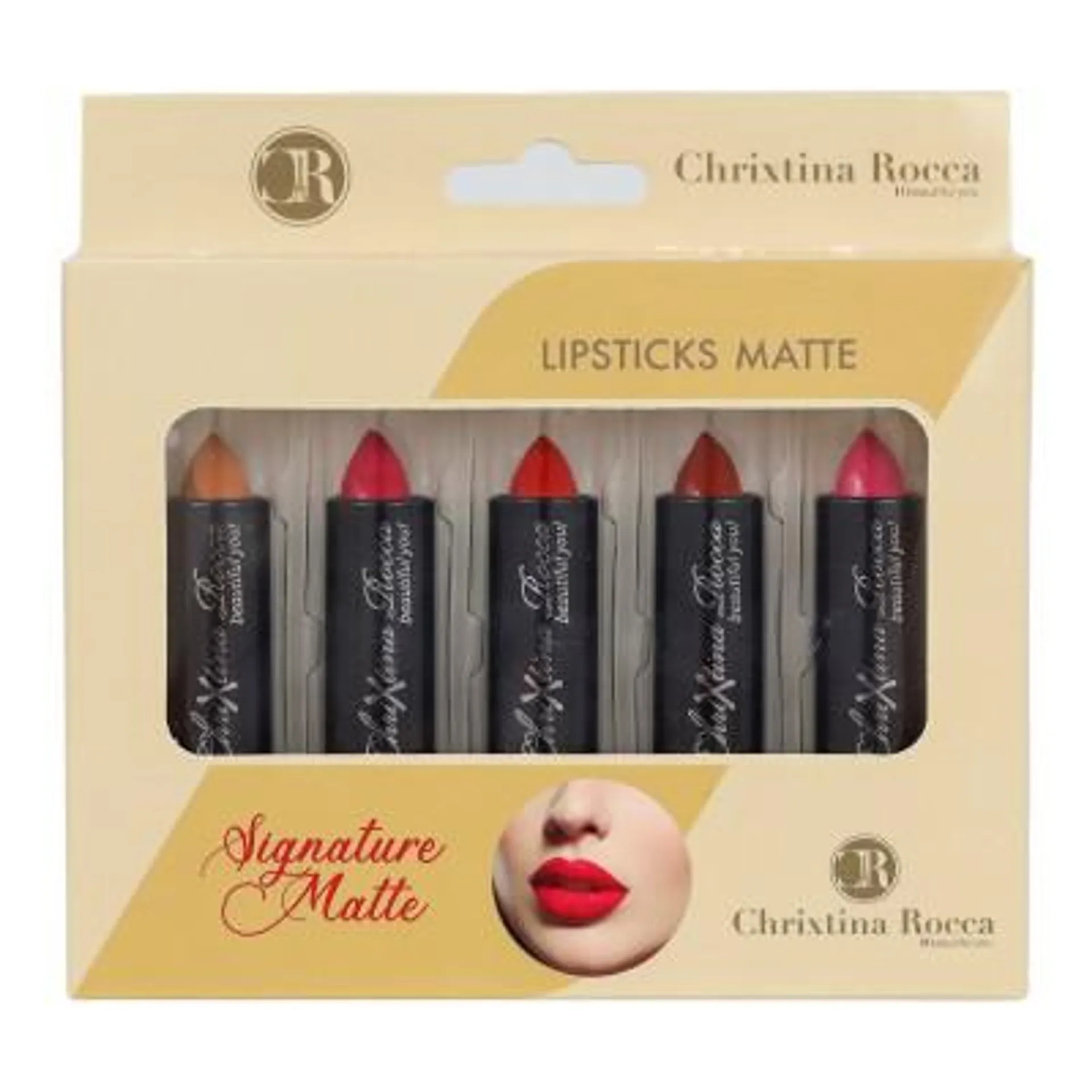 Chrixtina Rocca Beautiful You Signature Matte Lipstick 5 Pcs Set