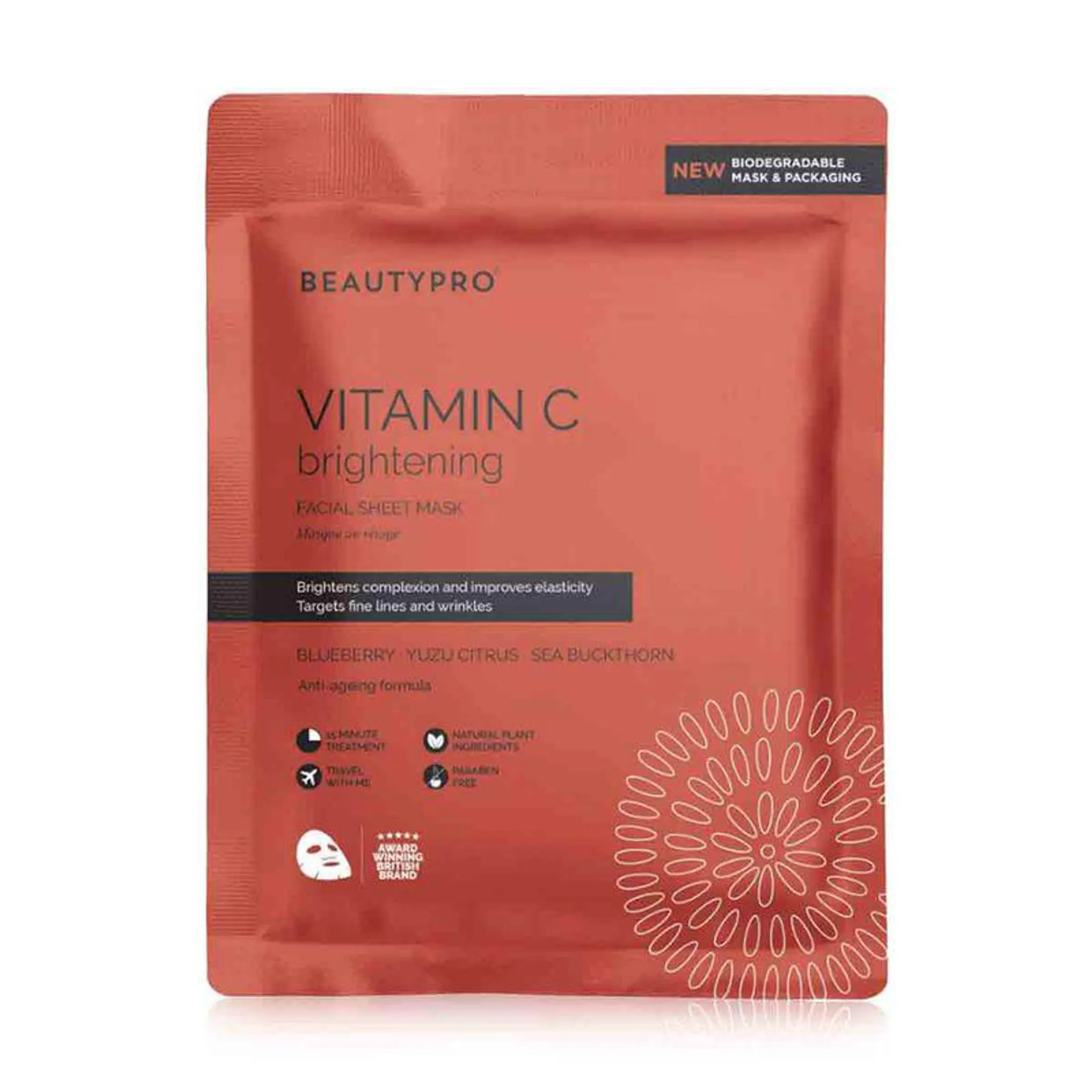 Brightening Collagen Sheet Mask with Vitamin C