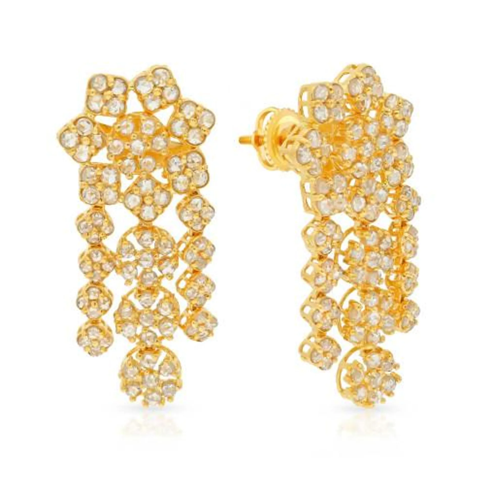 Era Uncut Diamond Studded Dangle Gold Earring MHAAAAAGARQL