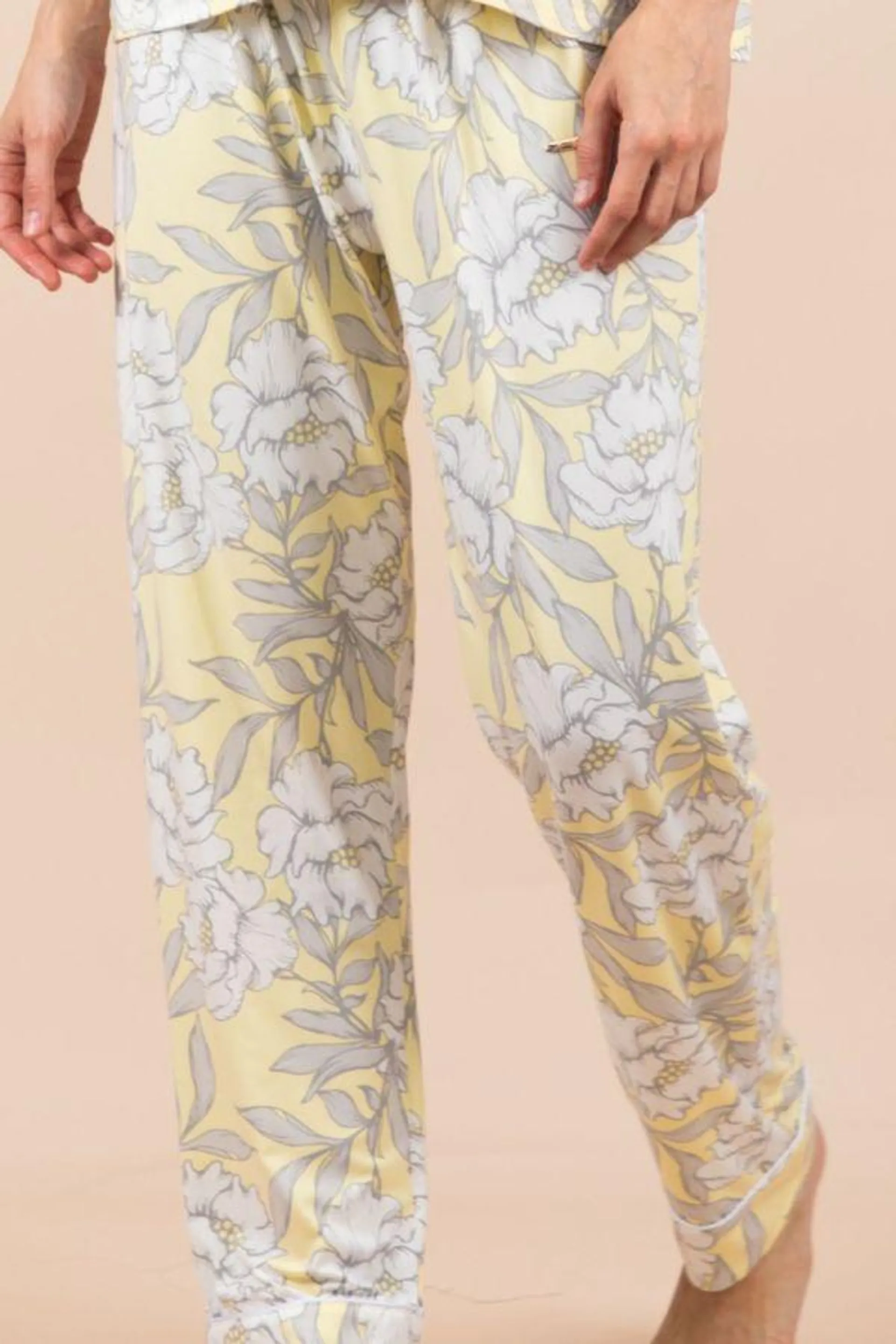 Ladies Lemon Floral Pant