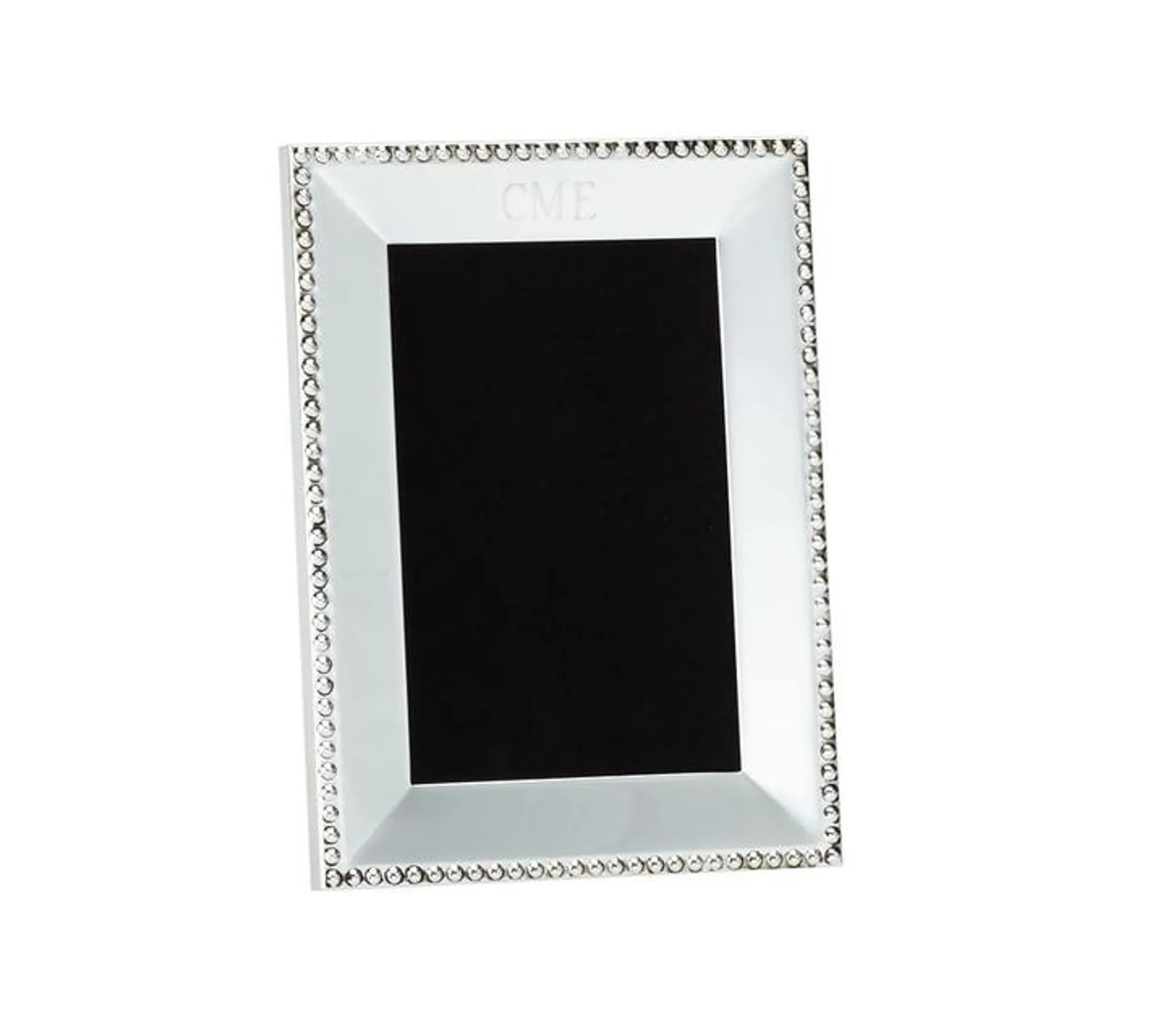 Beaded Silver-Plated Frames