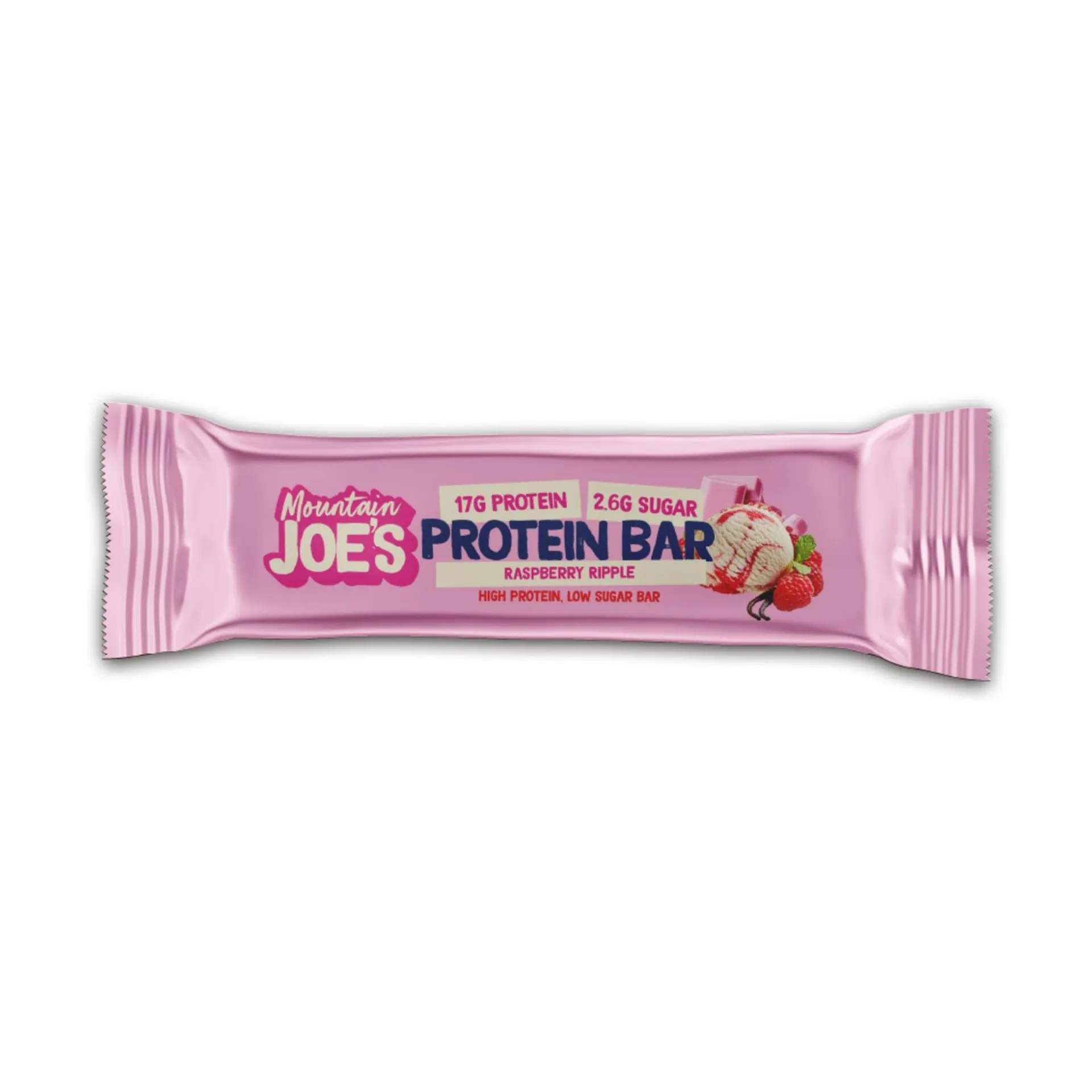 Mountain Joe's Raspberry Ripple Protein Bar 55 g