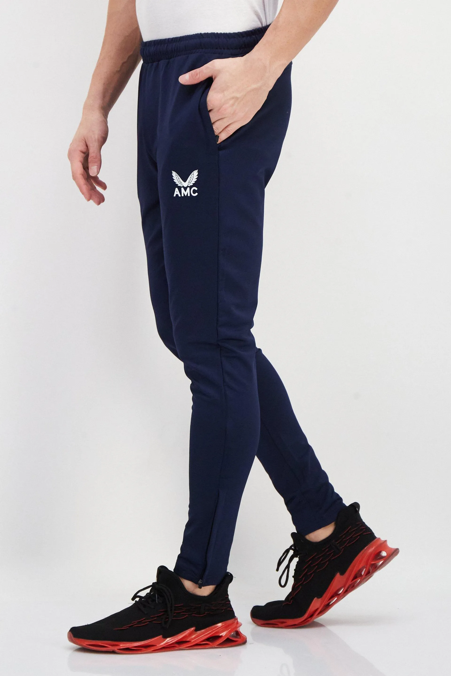 Men Sportswear Fit Training Sweatpants, Navy Blue