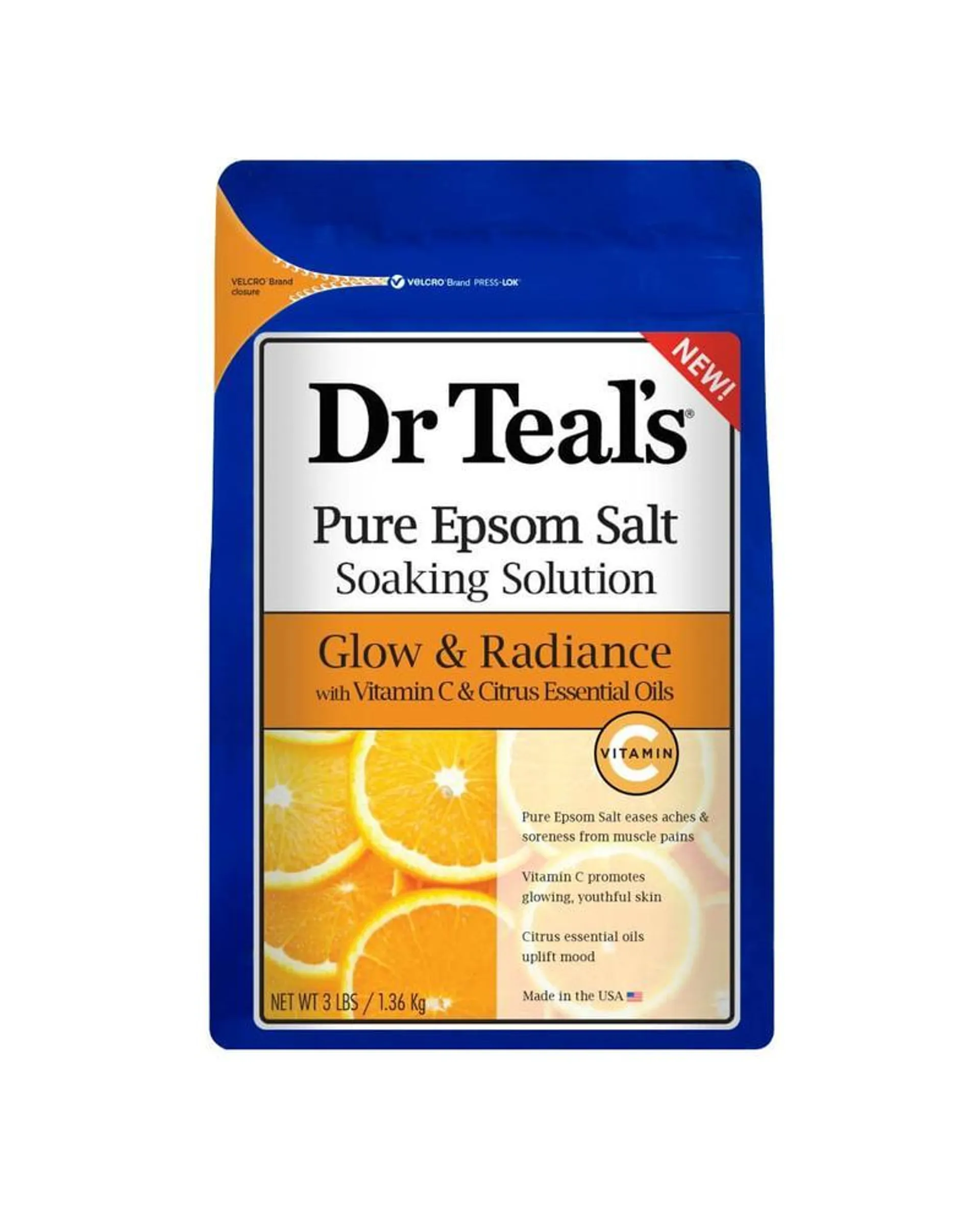 Dr. Teal's Epsom Bath Salt - Vitamin C & Citrus Oils 1.36kg