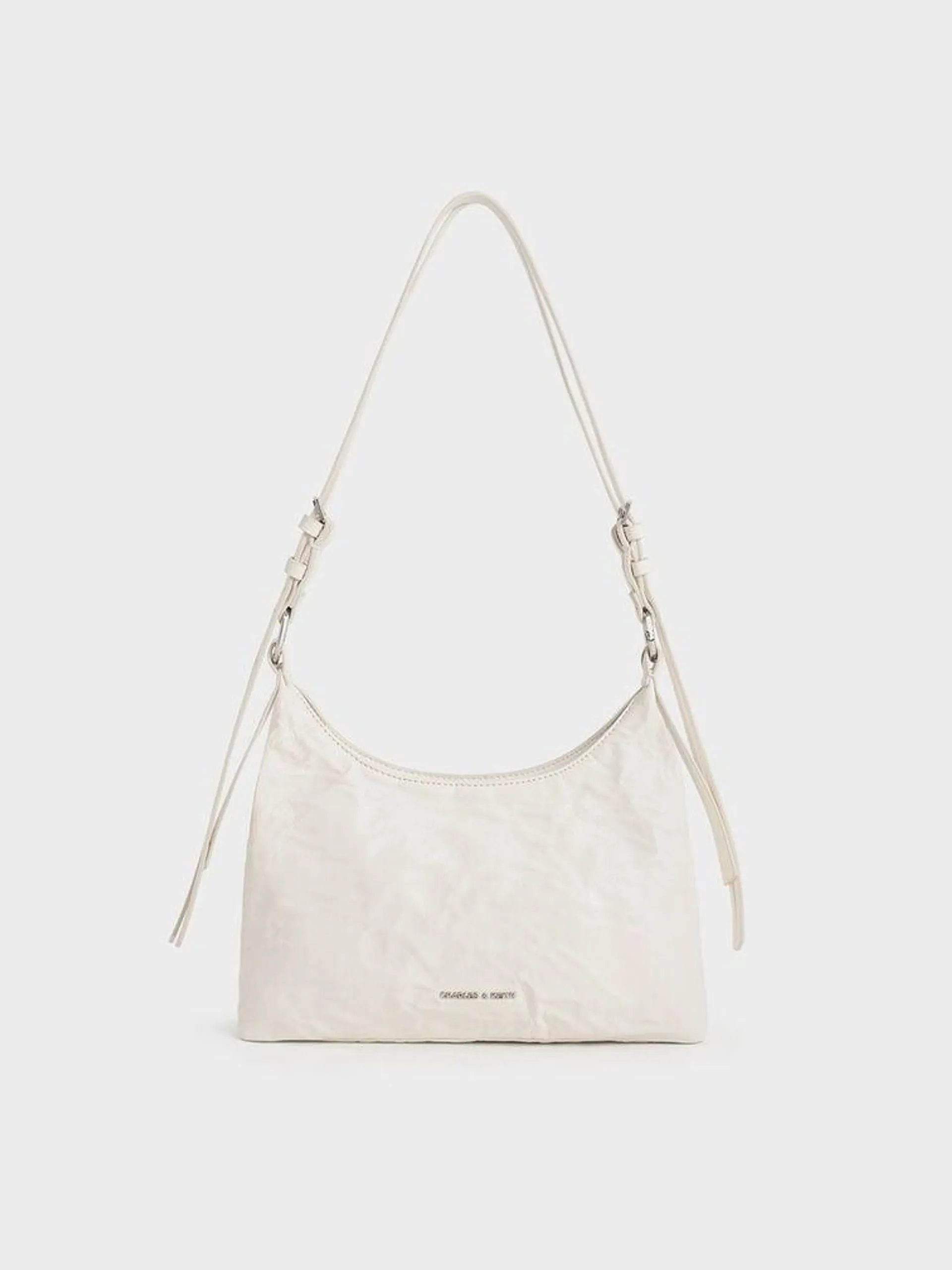 Lark Crinkle-Effect Hobo Bag