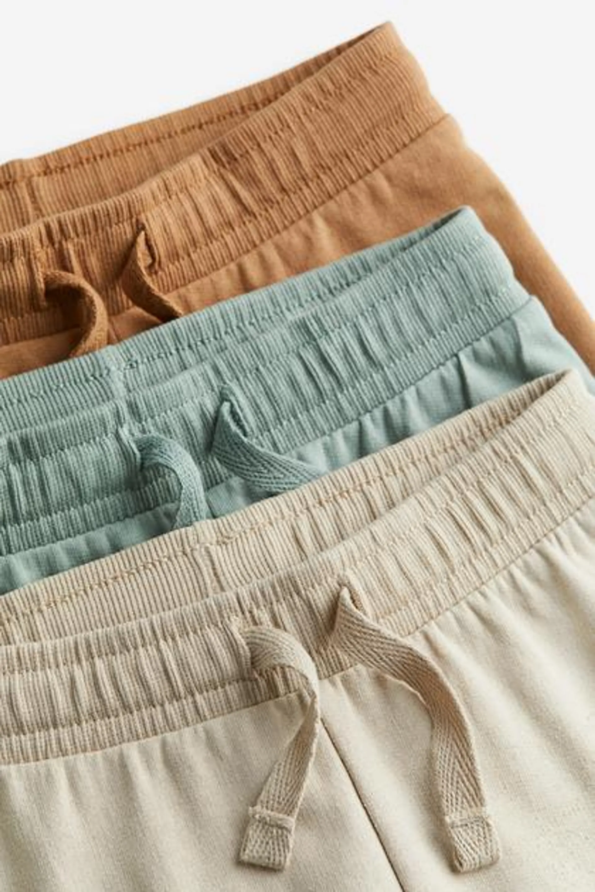 3-pack cotton joggers
