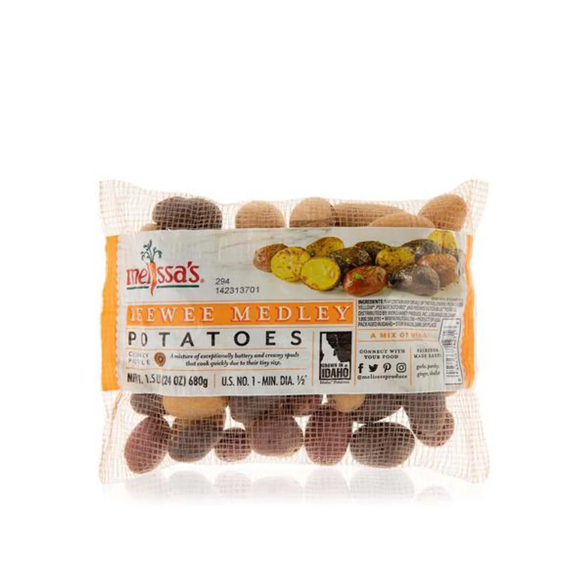 Melissa’s pee wee potato medley 680g