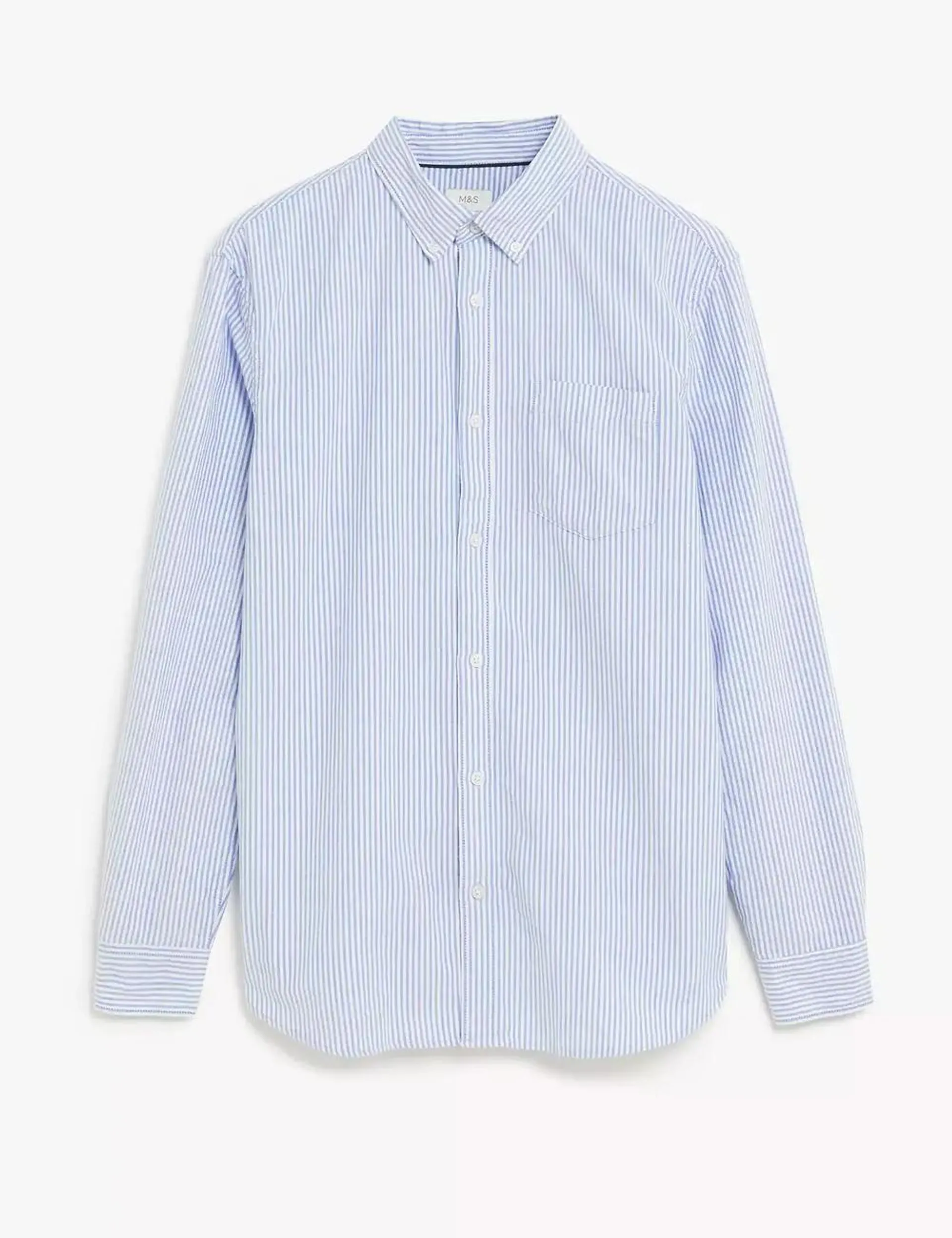 Pure Cotton Striped Oxford Shirt