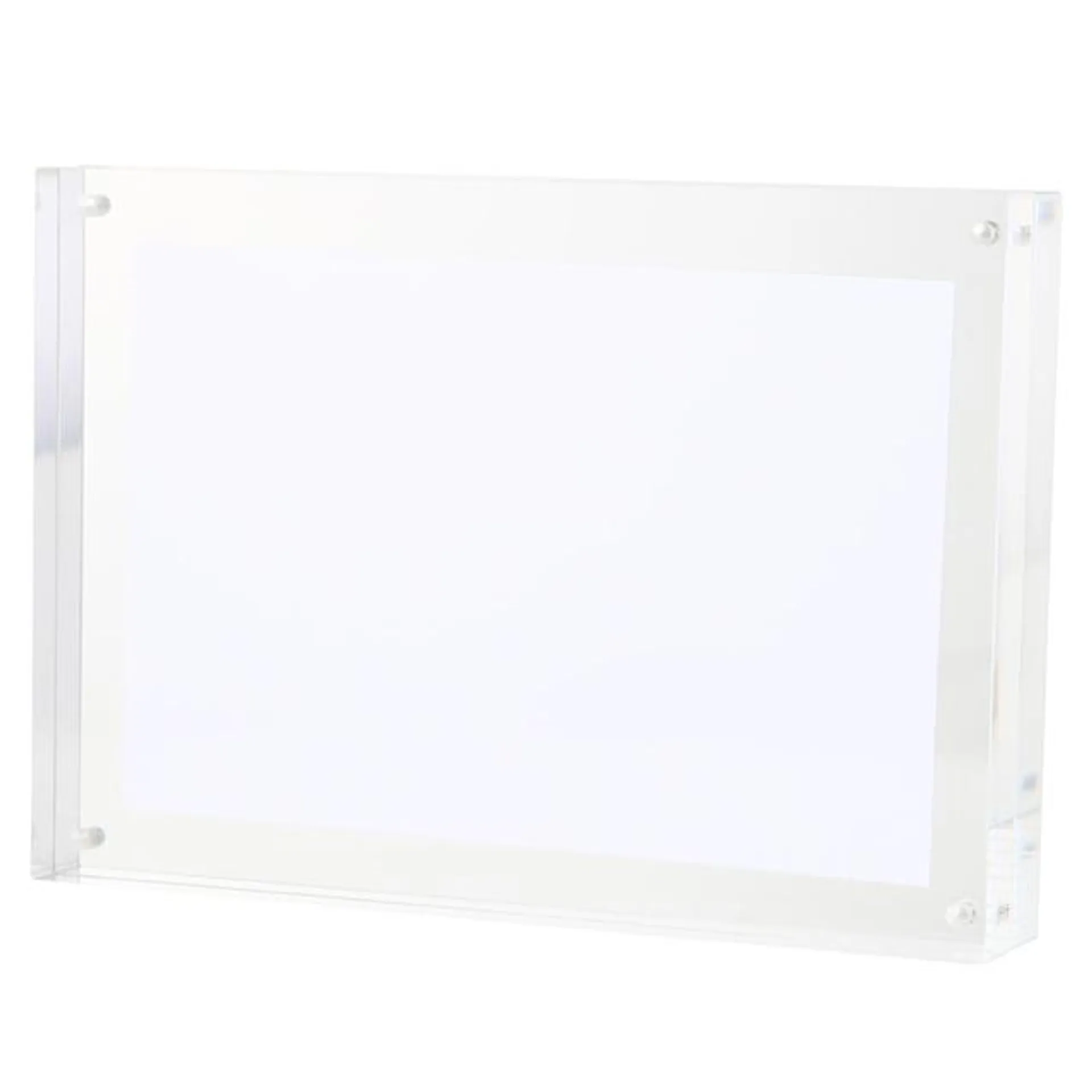 Acrylic Magnetic Photo Frame, 127 x 30 x 178 mm, L, Clear
