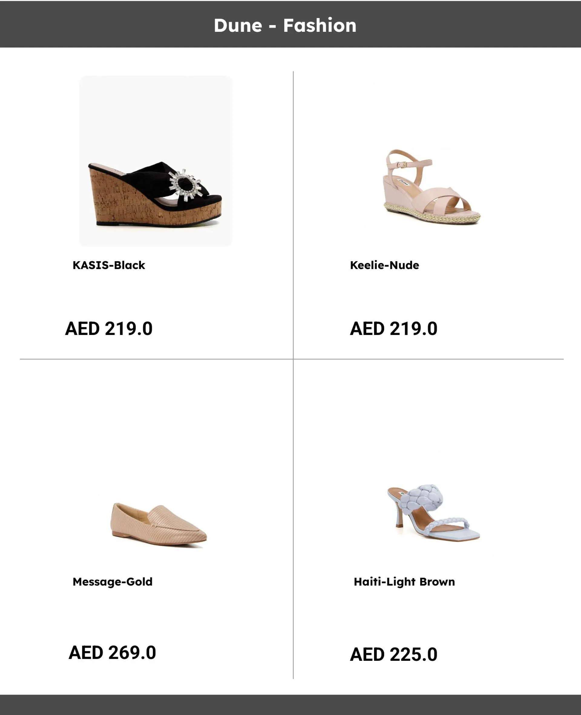 Dune - Fashion from 26 August to 31 August 2023 - Offers page 1