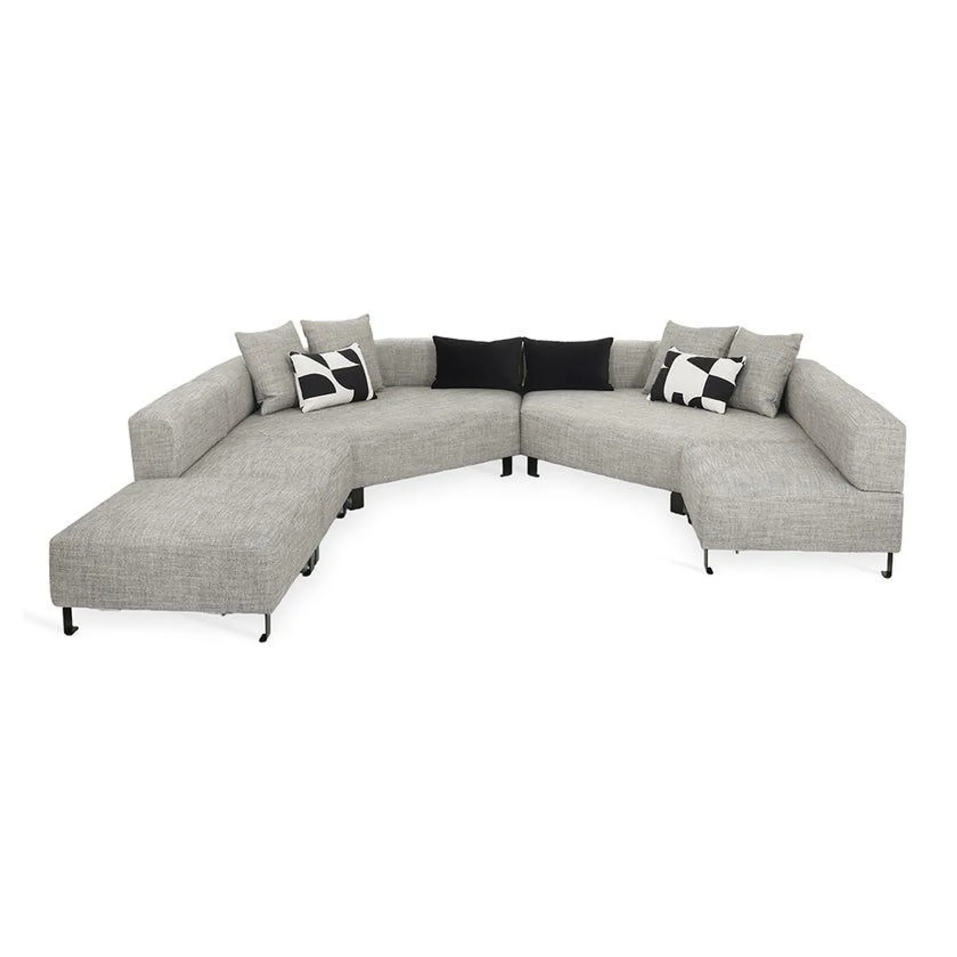 Hendrix Sectional Sofa, Grey