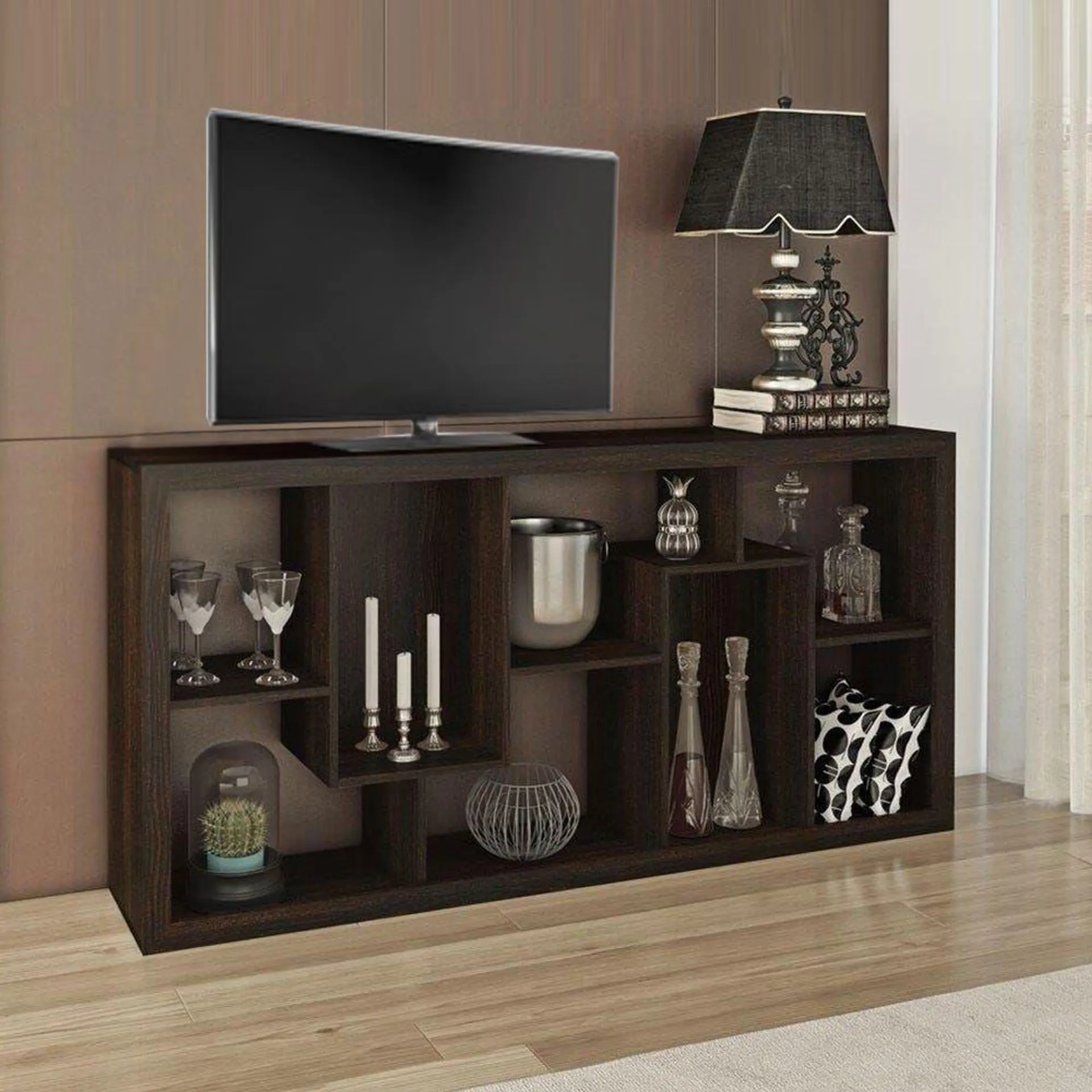 Cierra TV Unit / Book Case for TVs up to 55 Inches with Storage - 1 Year Waranty