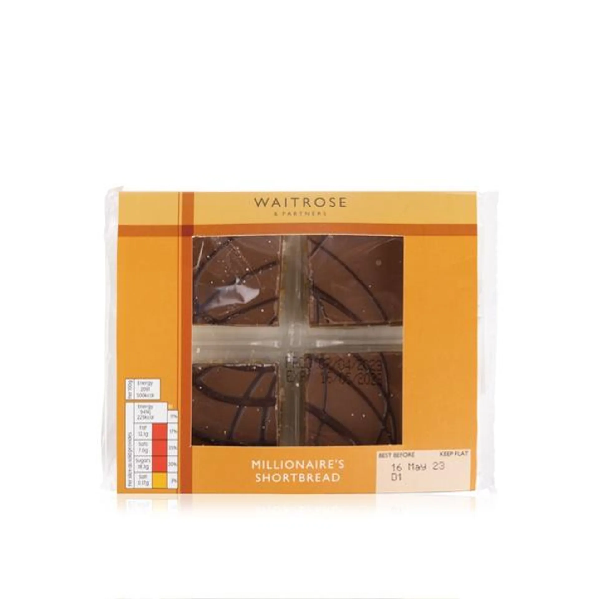 Waitrose Millionaire shortbread 4S 180G