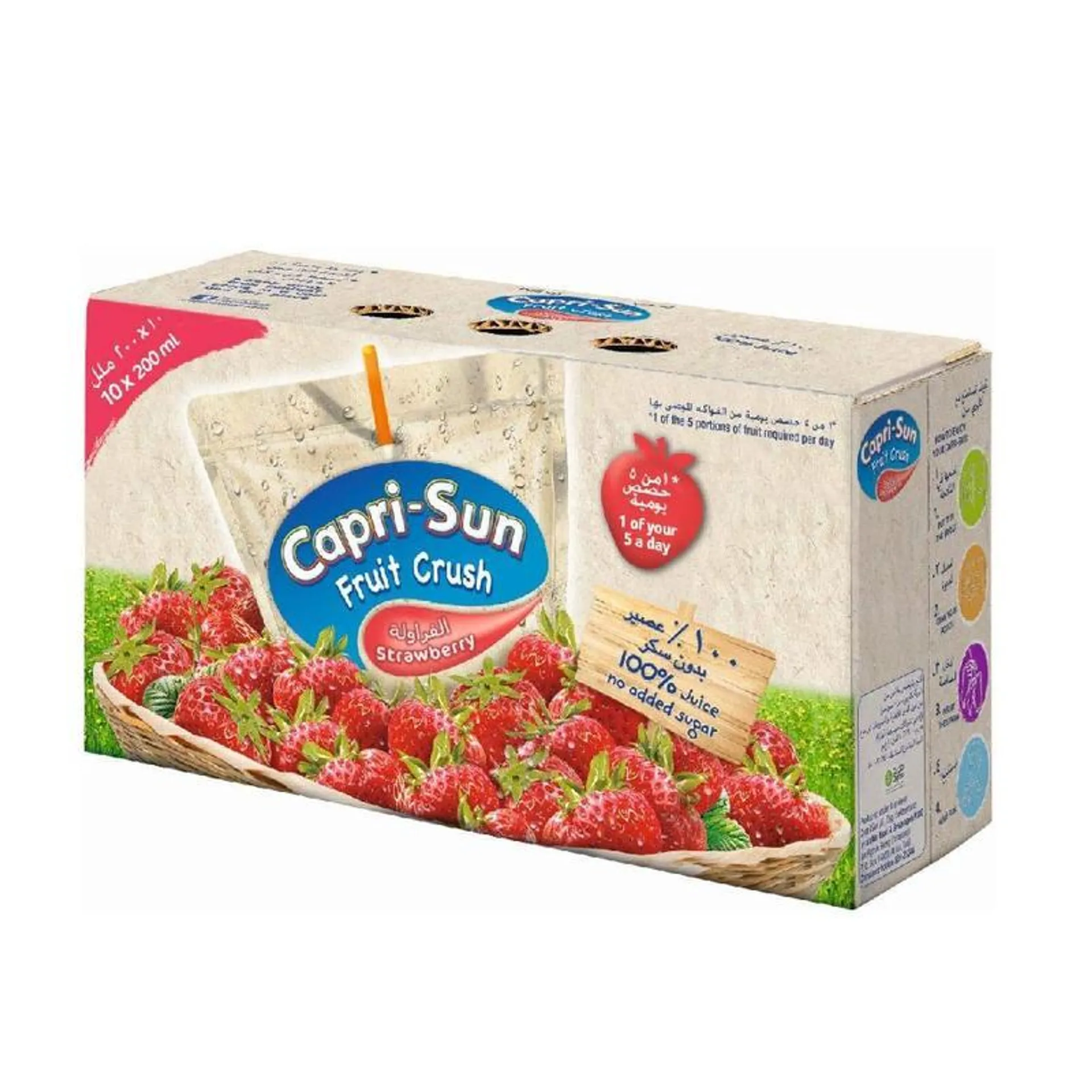 Capri-Sun Fruit Crush Strawberry NSA 200mlx10