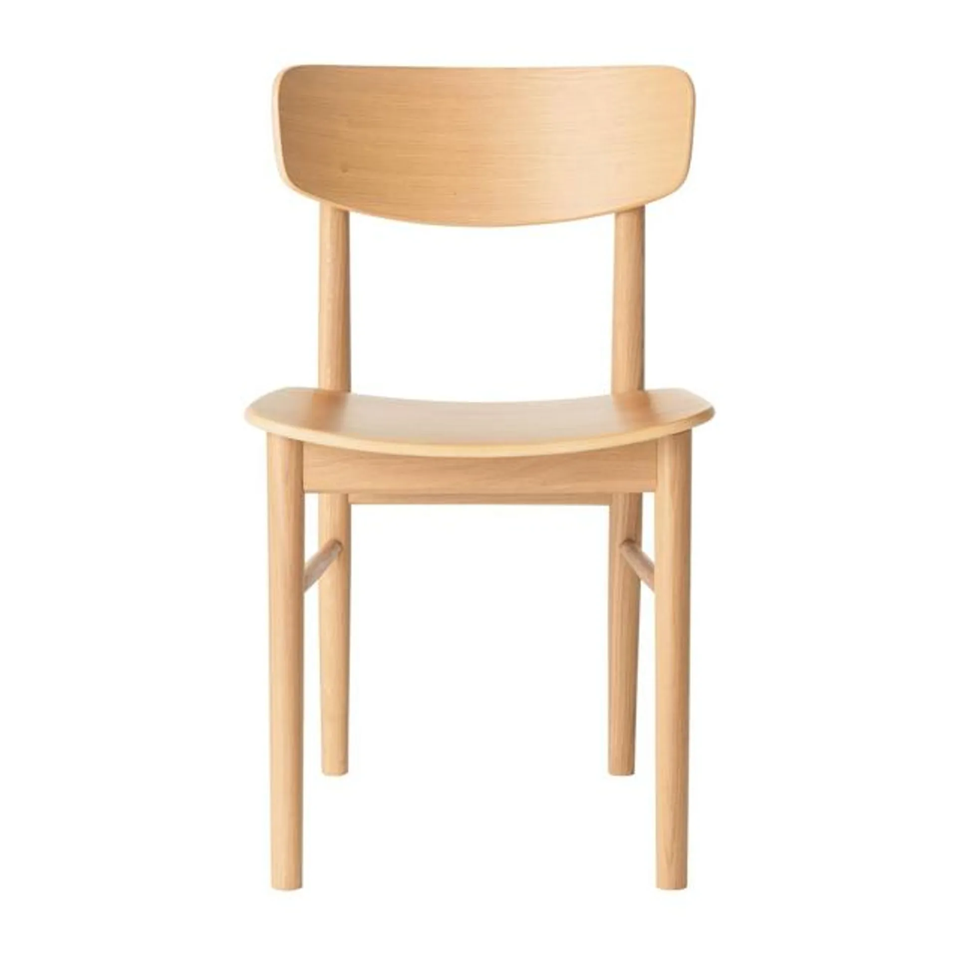 Oak Round Chair, W 45 x D 51 x H 77 cm, Neutral