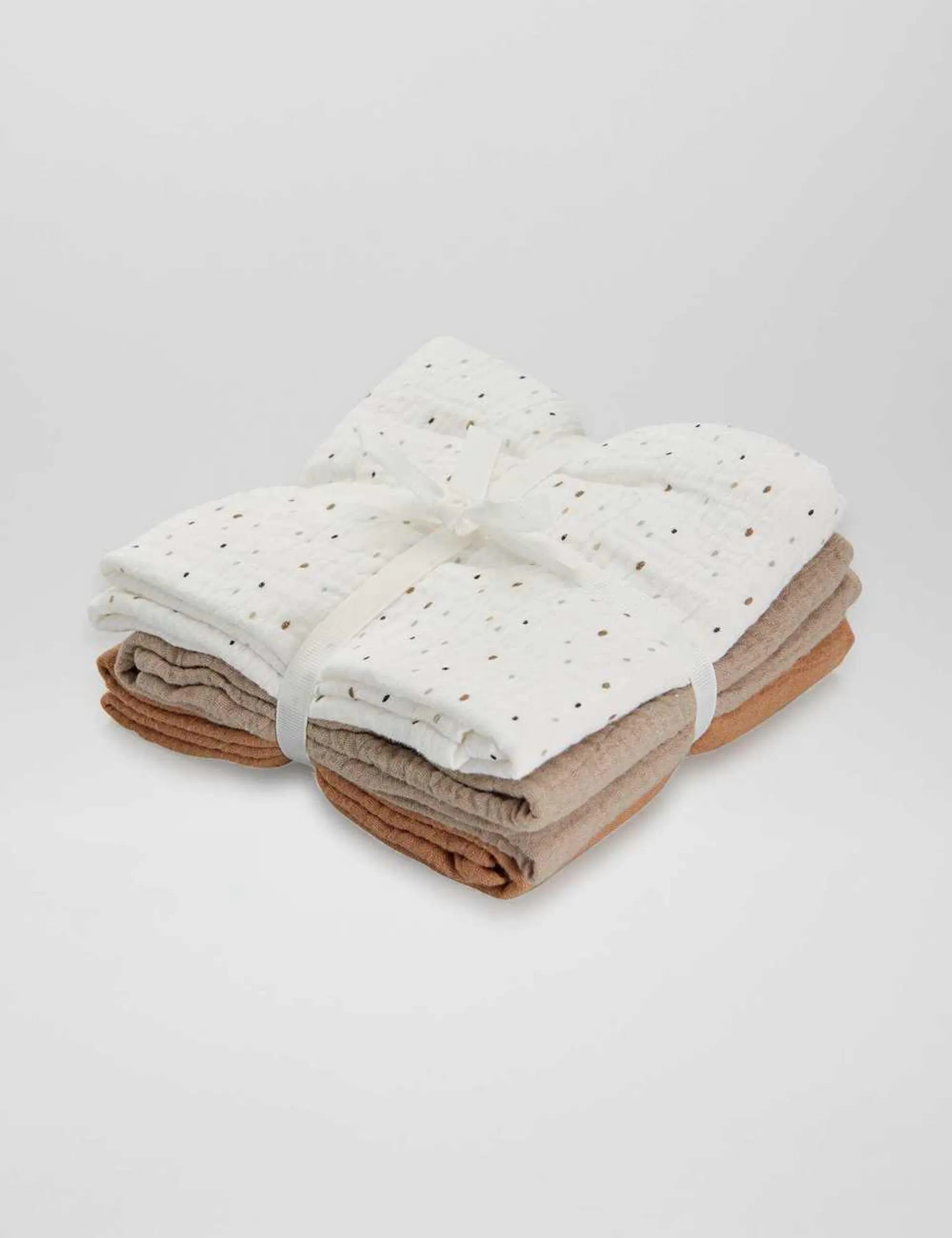 Pack of 3 cotton gauze squares