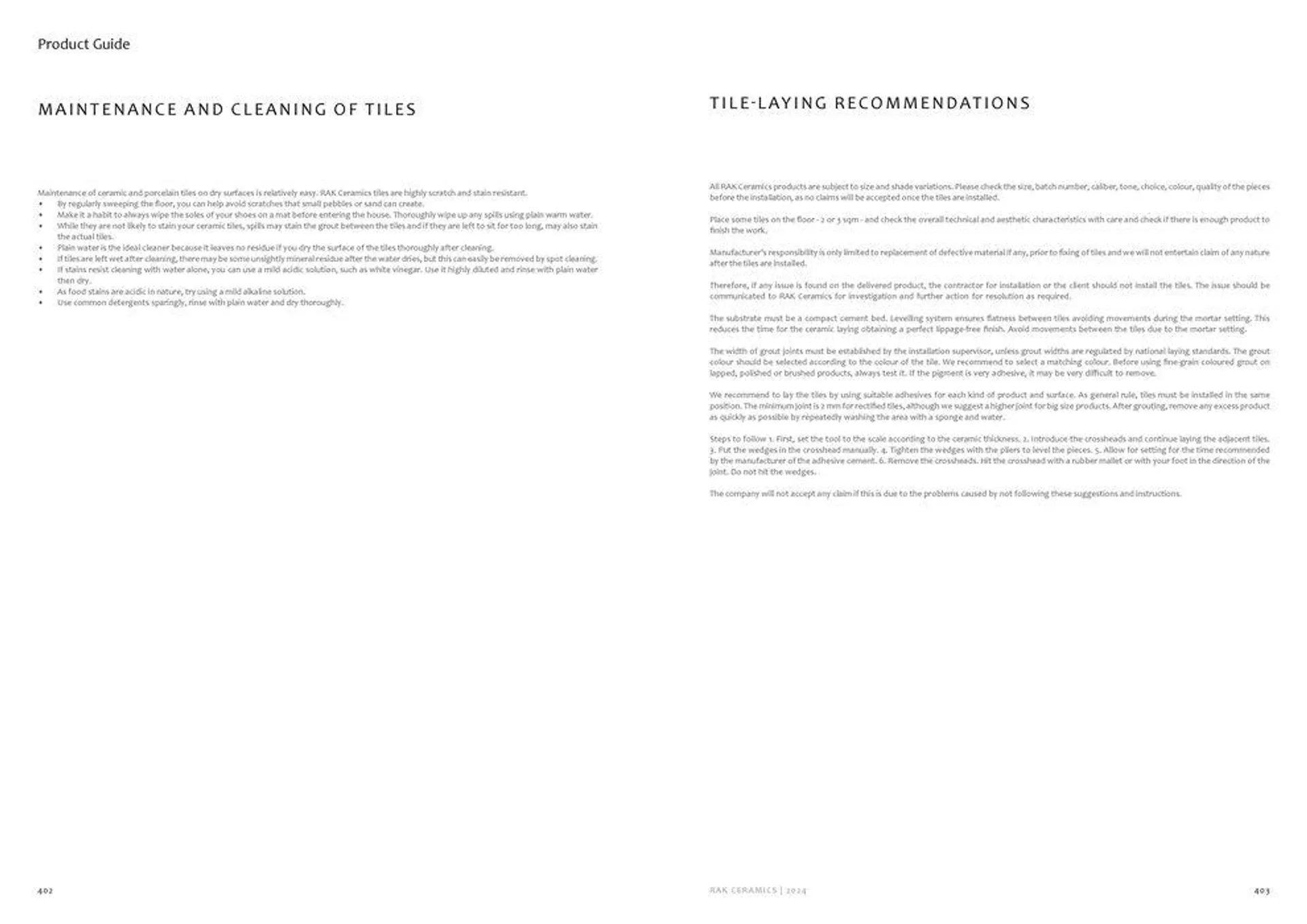 Surfaces Porcelain and Ceramics 2024 from 2 February to 31 December 2024 - Offers page 203