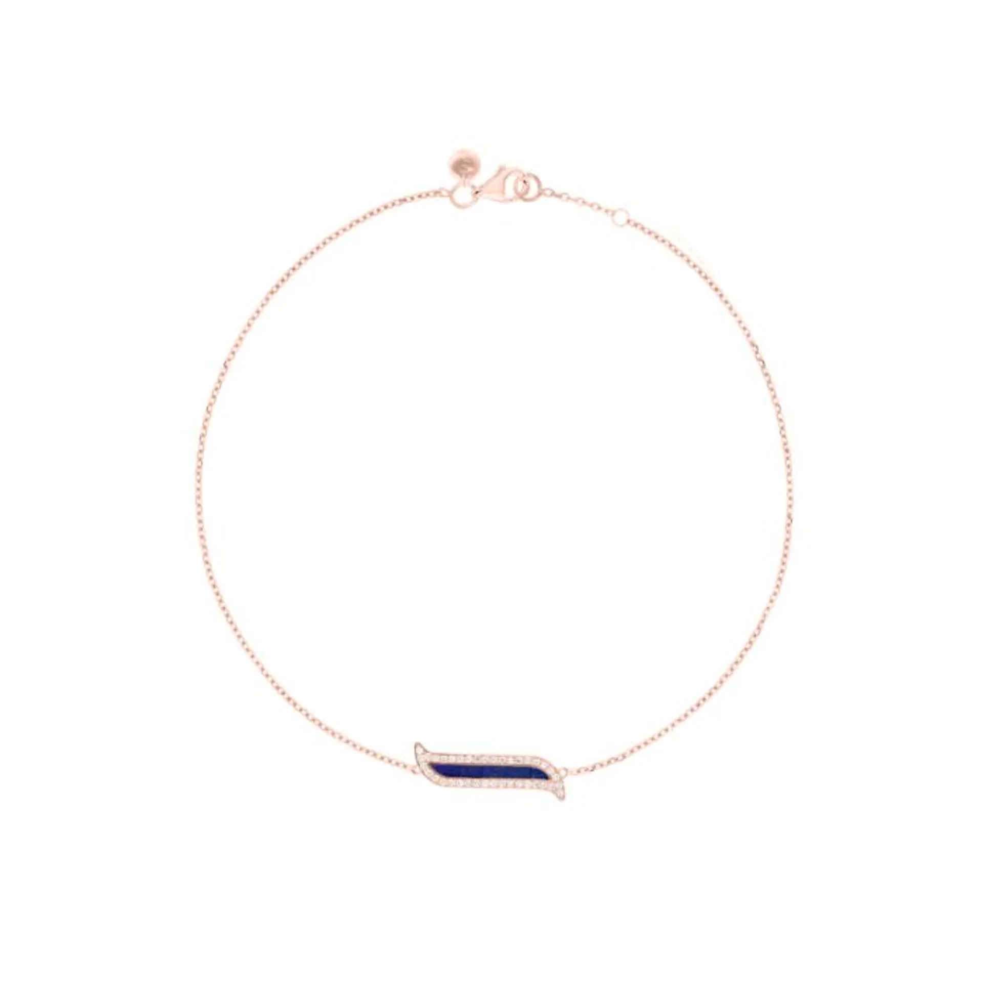 Alif Mosaic Lapis Lazuli & Diamond Bracelet In 18K Rose Gold
